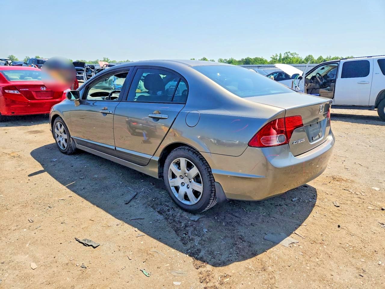 2008 Honda Civic Lx Gray vin: 2HGFA16568H345249