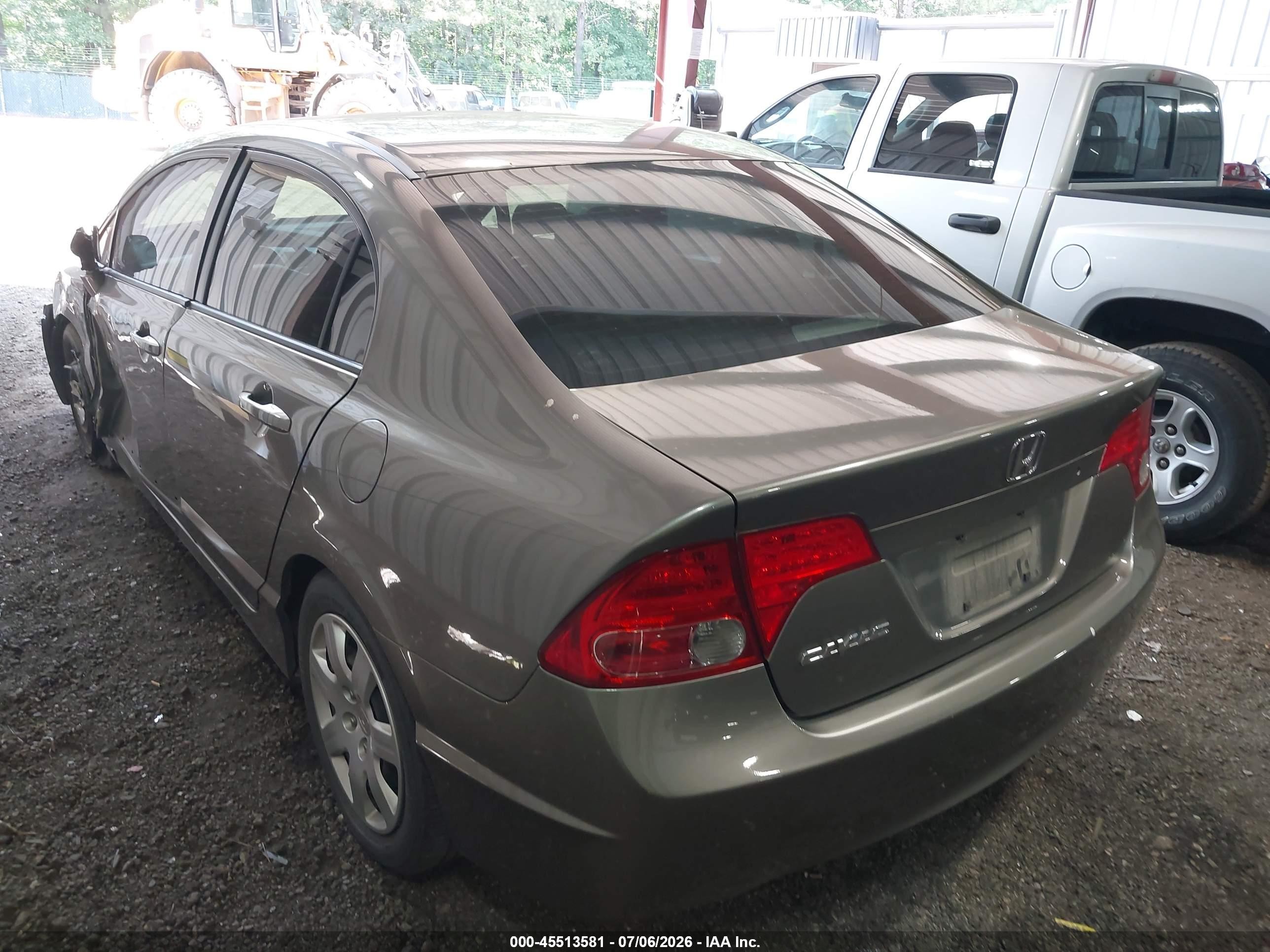 2008 Honda Civic Lx Brown vin: 2HGFA16568H347308