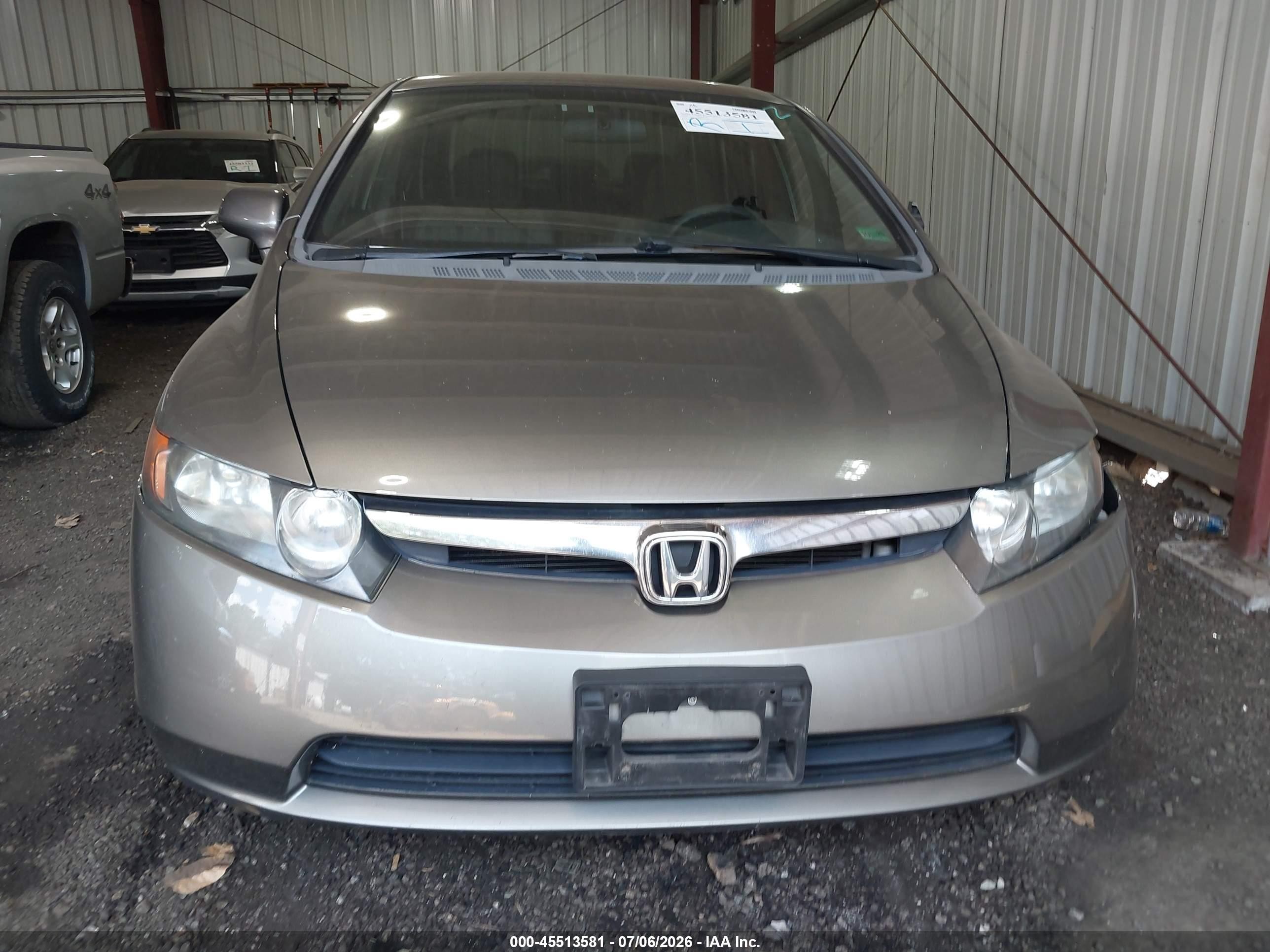 2008 Honda Civic Lx Brown vin: 2HGFA16568H347308