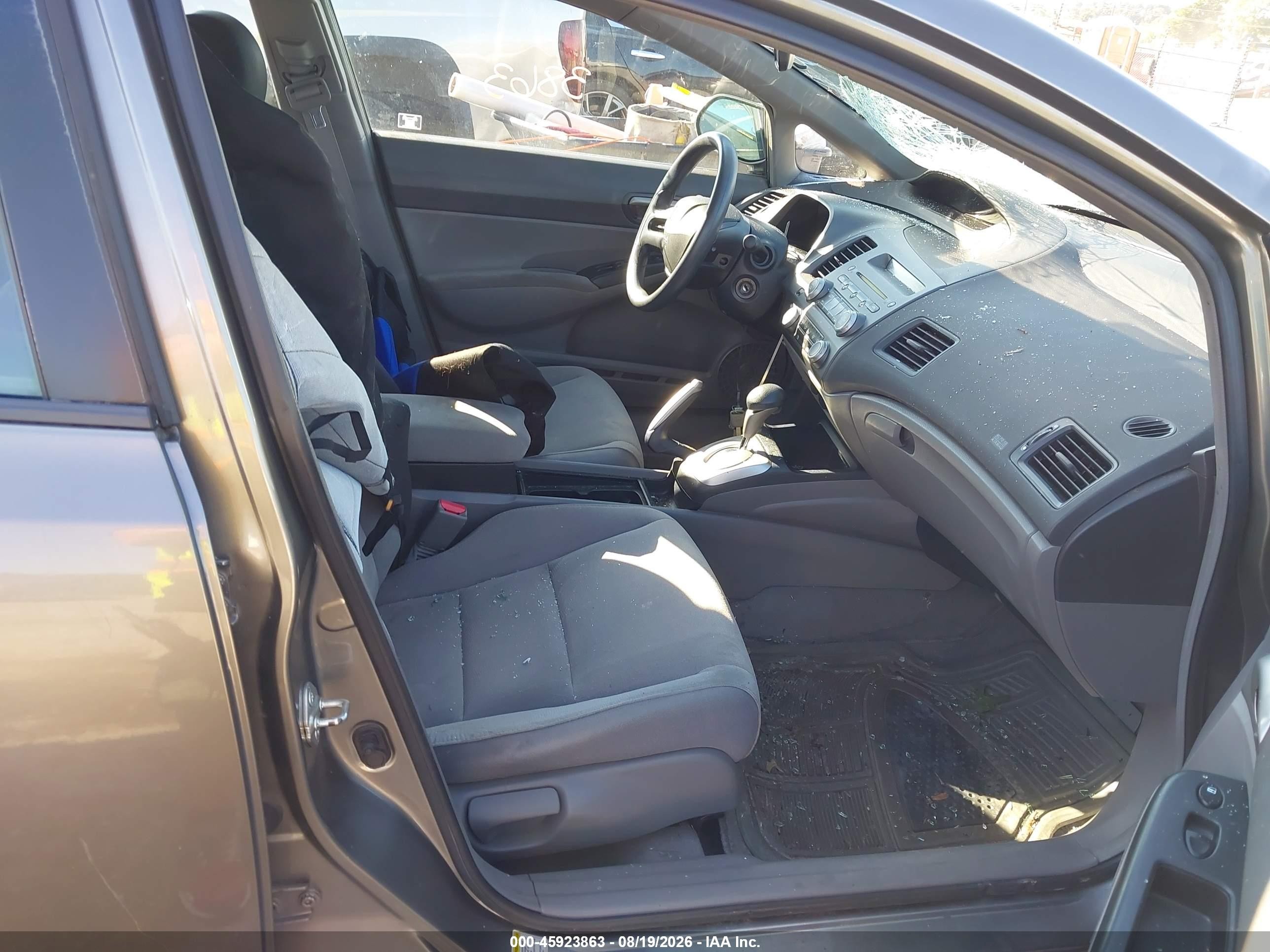 2008 Honda Civic Lx Gray vin: 2HGFA16568H349186