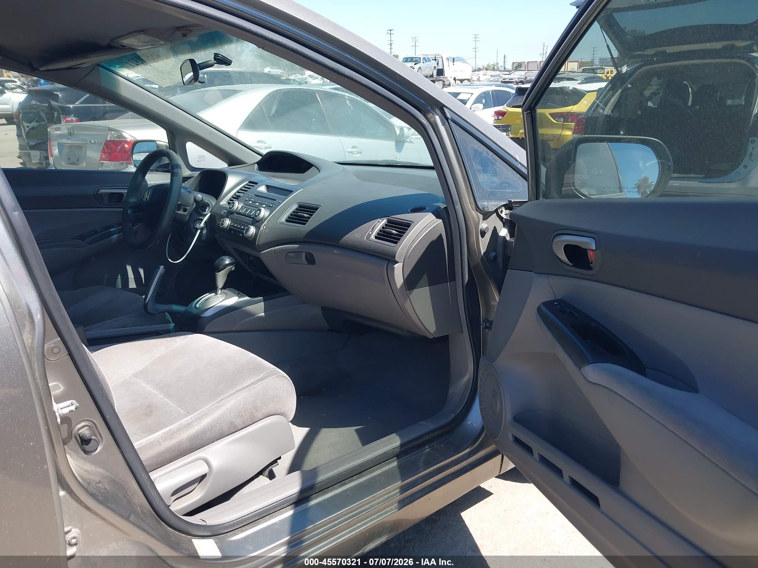 2008 Honda Civic Lx Gray vin: 2HGFA16568H349852