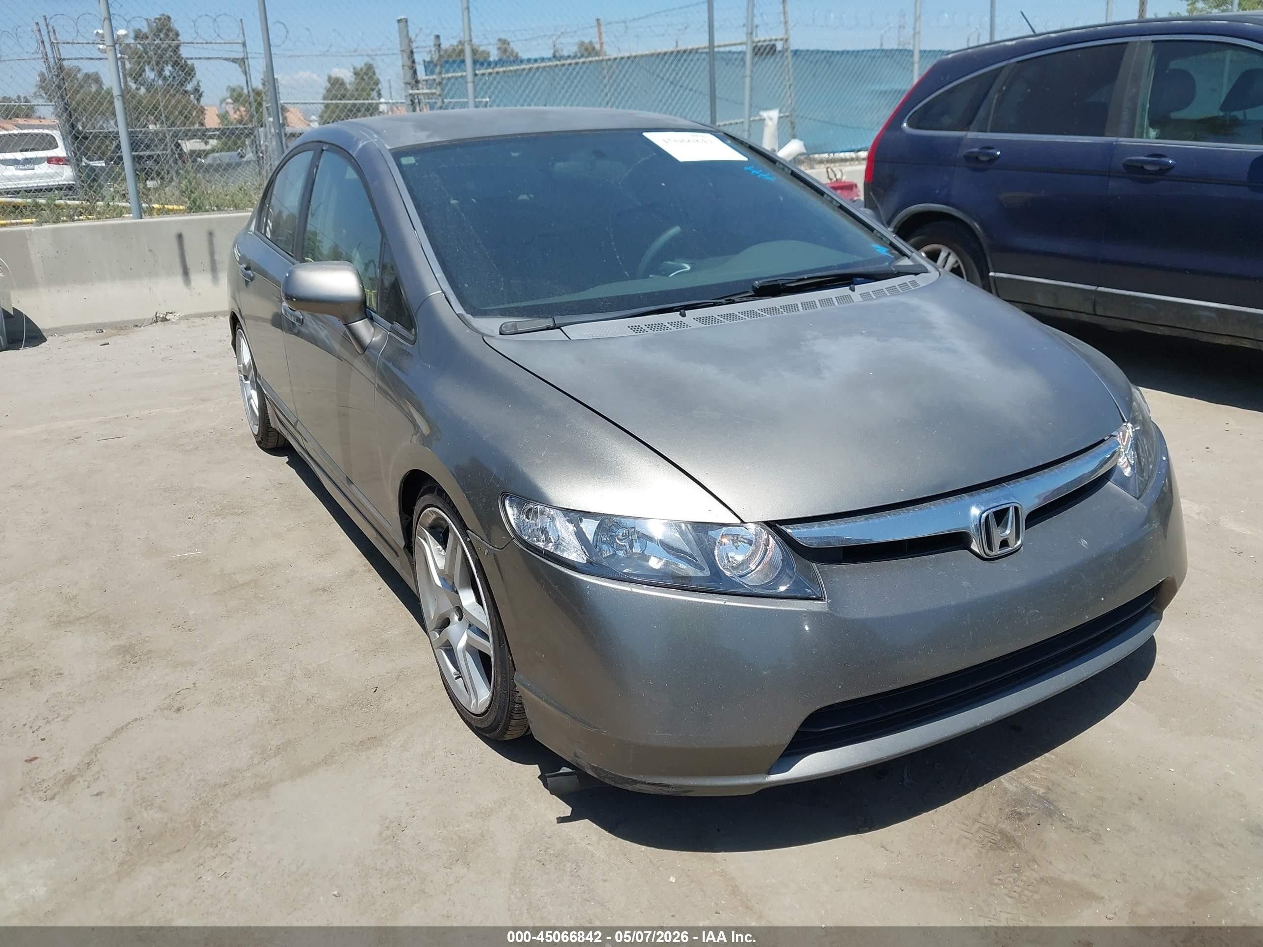 2008 Honda Civic Lx Gray vin: 2HGFA16568H354193