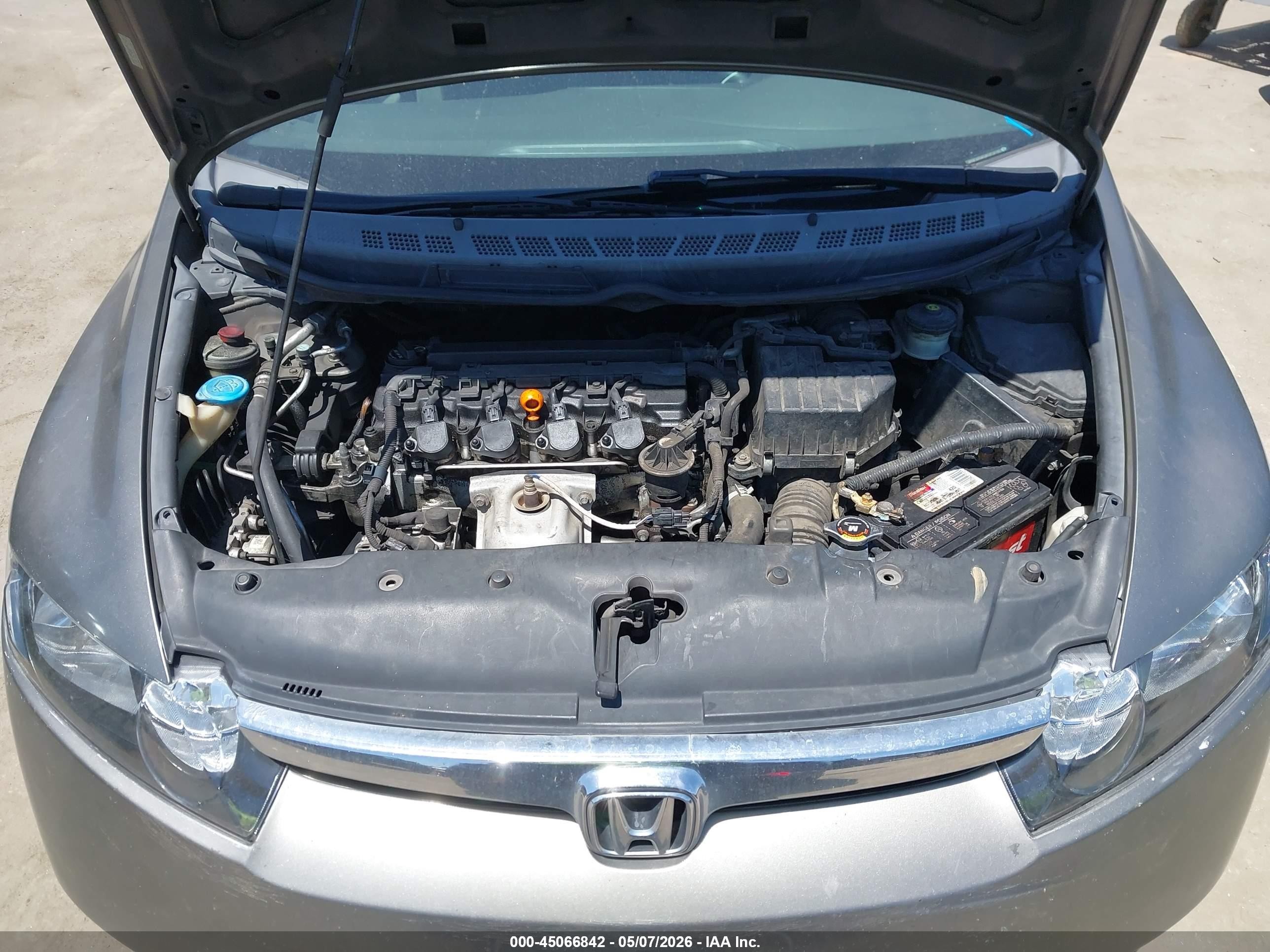 2008 Honda Civic Lx Gray vin: 2HGFA16568H354193