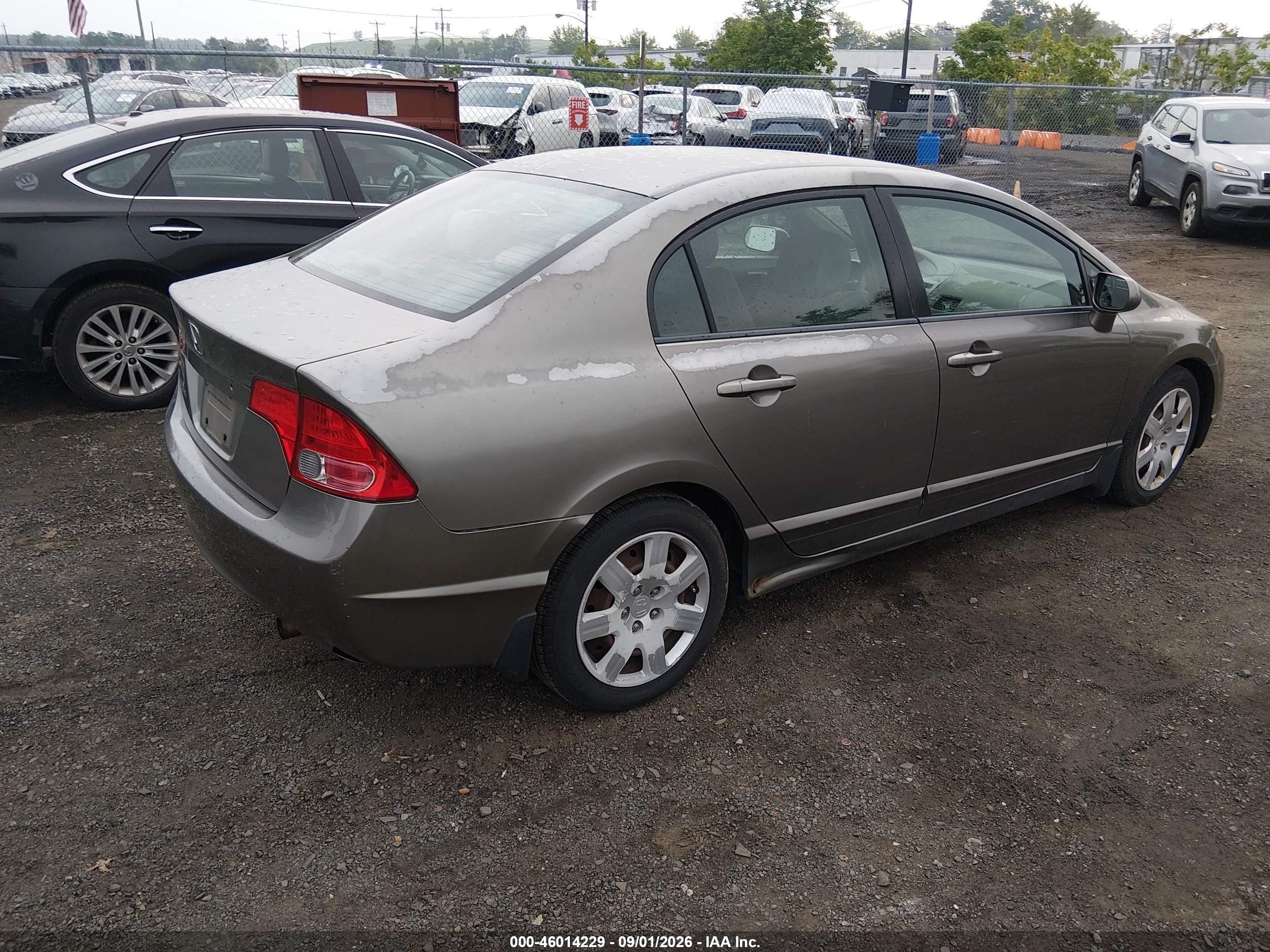2008 Honda Civic Lx Серый vin: 2HGFA16568H510166