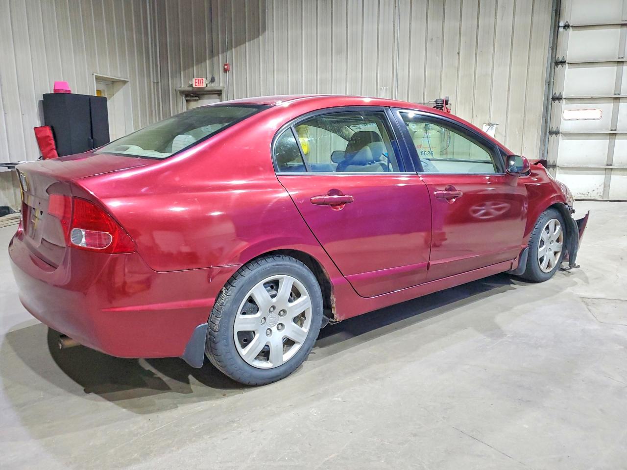 2008 Honda Civic Lx Red vin: 2HGFA16568H513066