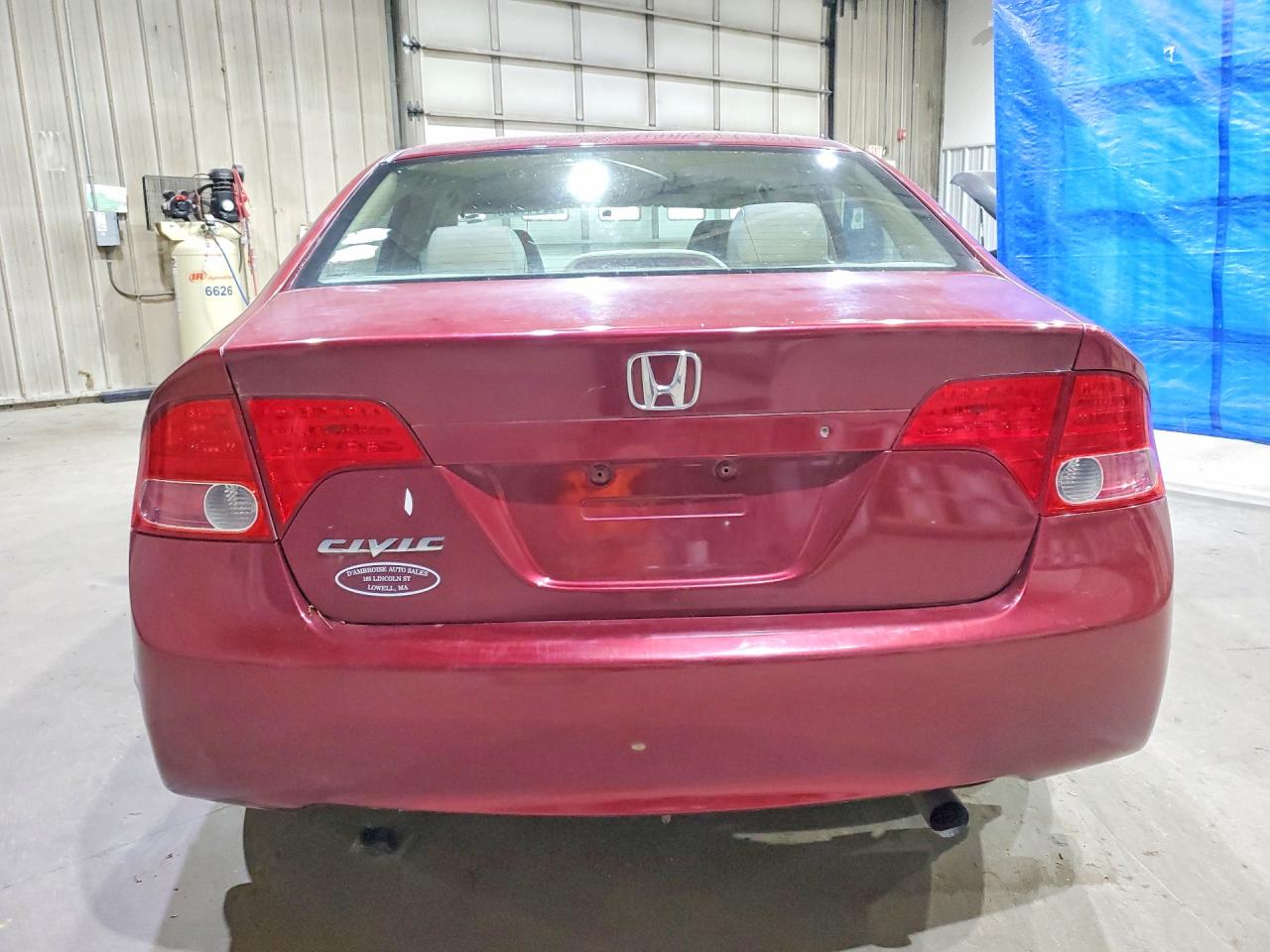 2008 Honda Civic Lx Red vin: 2HGFA16568H513066