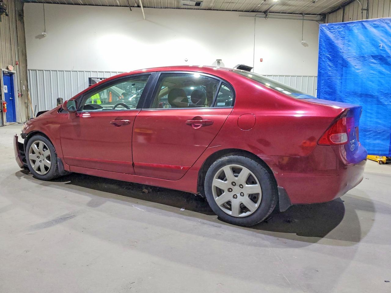 2008 Honda Civic Lx Red vin: 2HGFA16568H513066