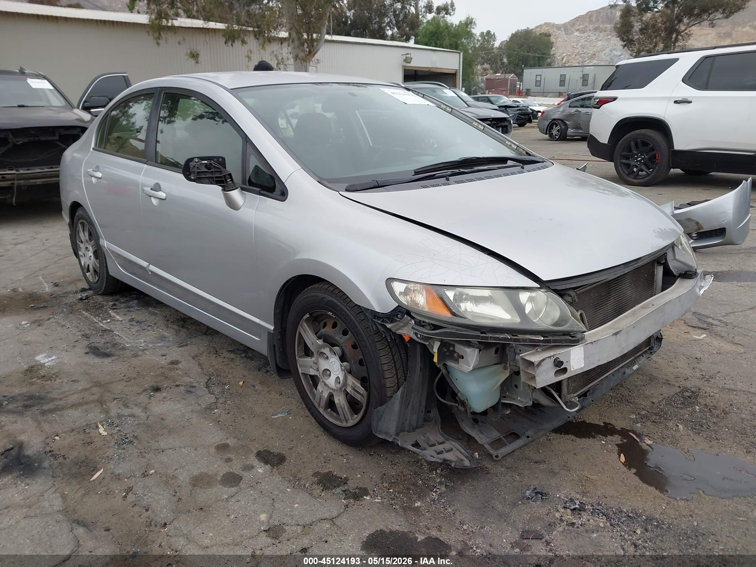 2009 Honda Civic Lx Silver vin: 2HGFA16569H308865