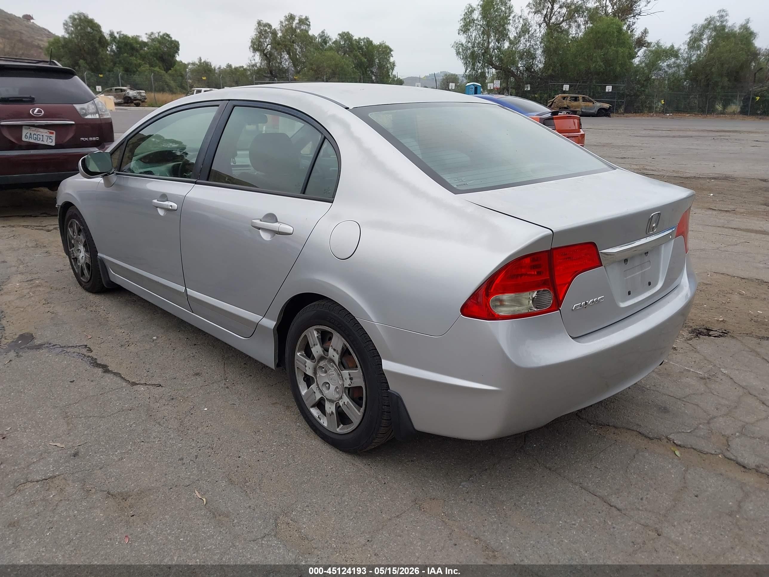 2009 Honda Civic Lx Silver vin: 2HGFA16569H308865