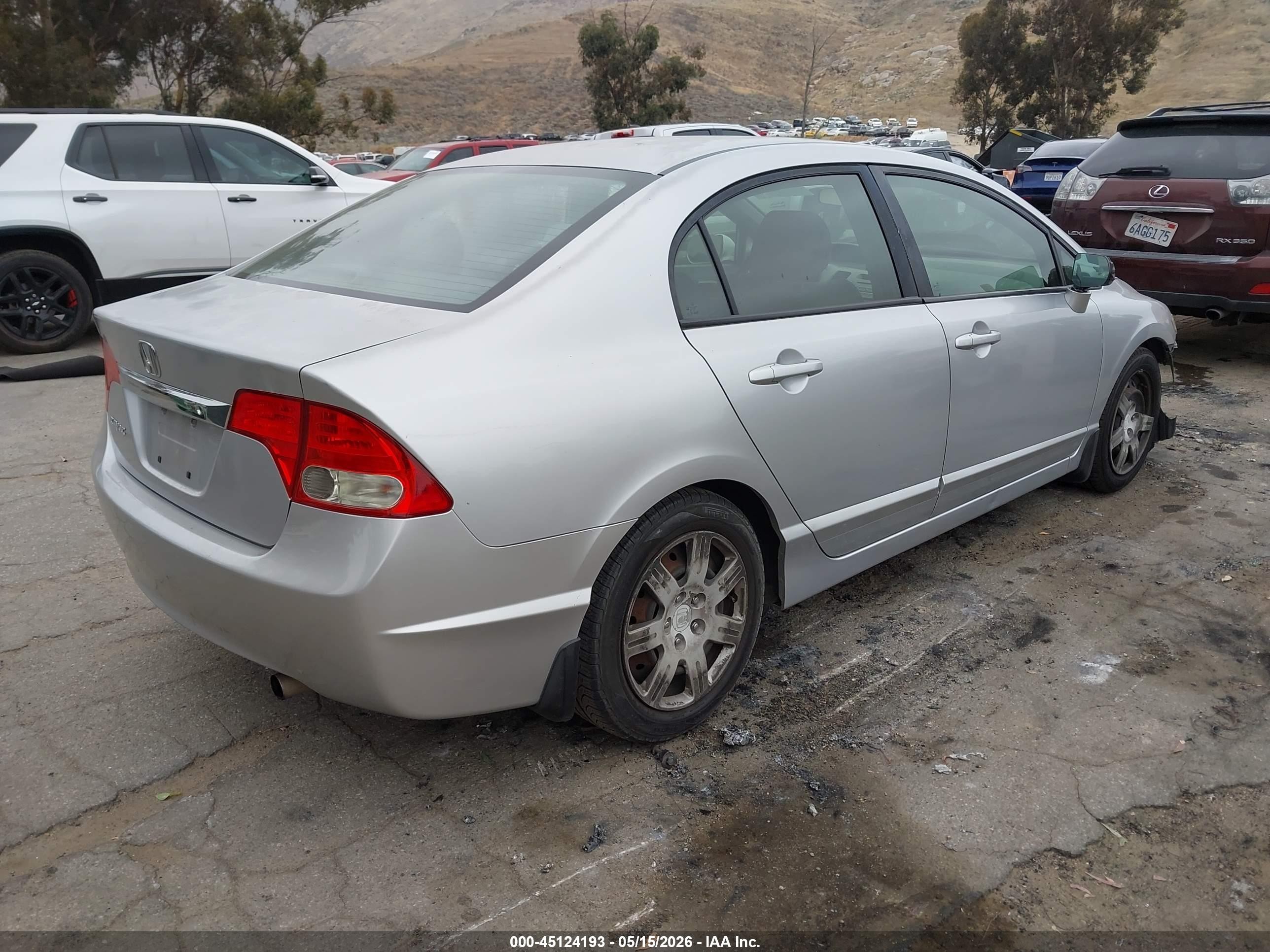 2009 Honda Civic Lx Silver vin: 2HGFA16569H308865
