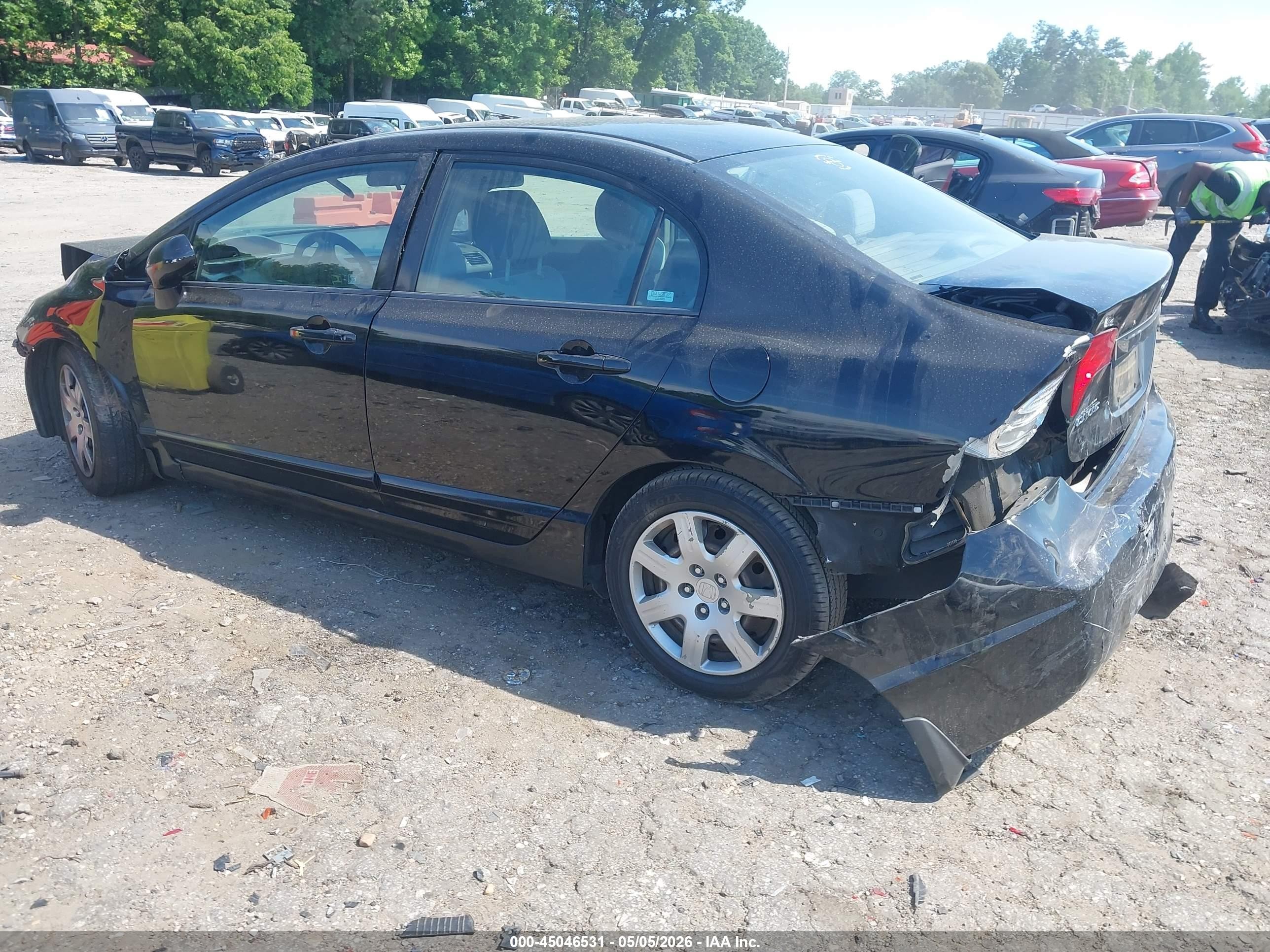 2009 Honda Civic Lx Black vin: 2HGFA16569H310163