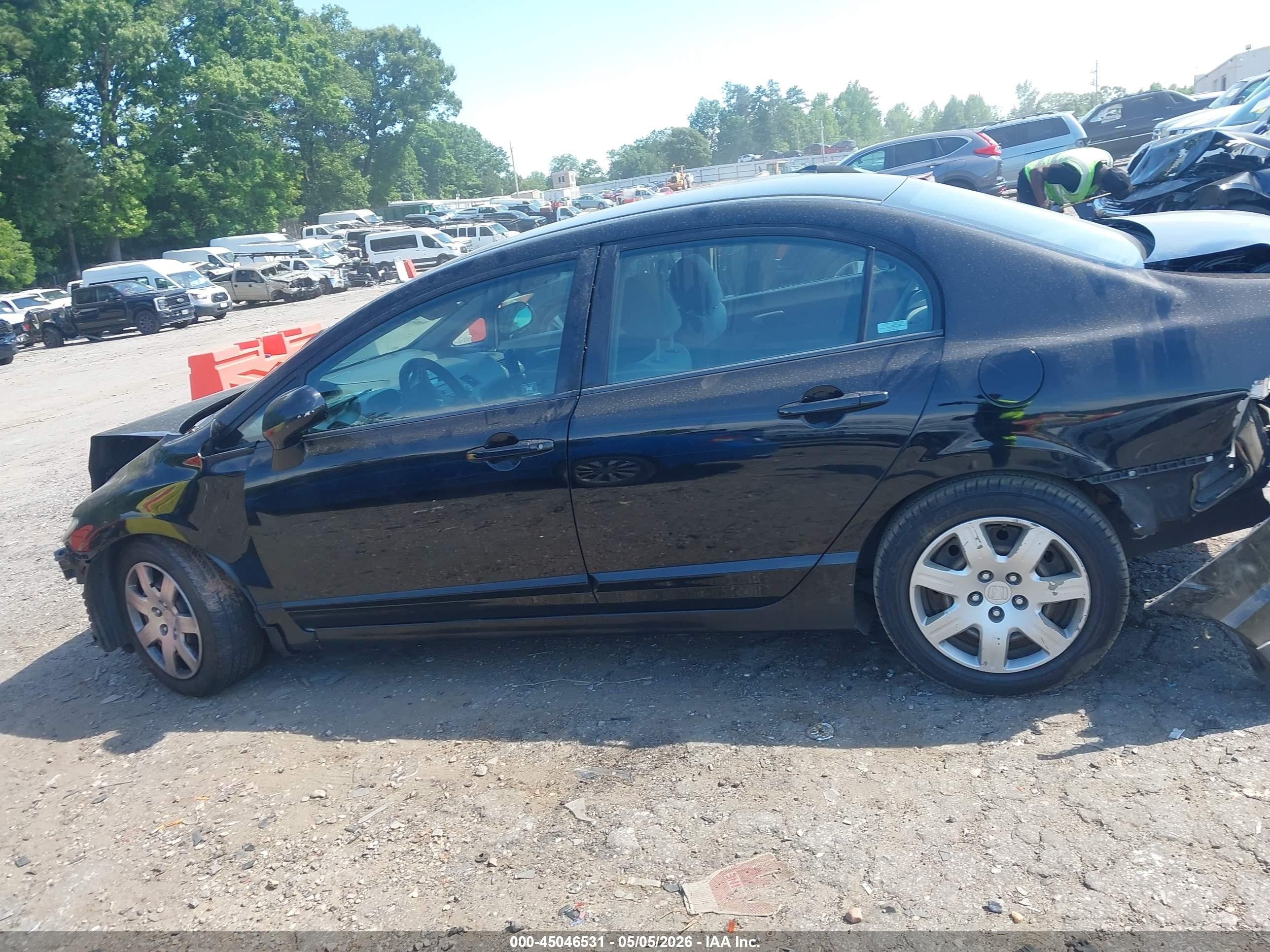 2009 Honda Civic Lx Black vin: 2HGFA16569H310163