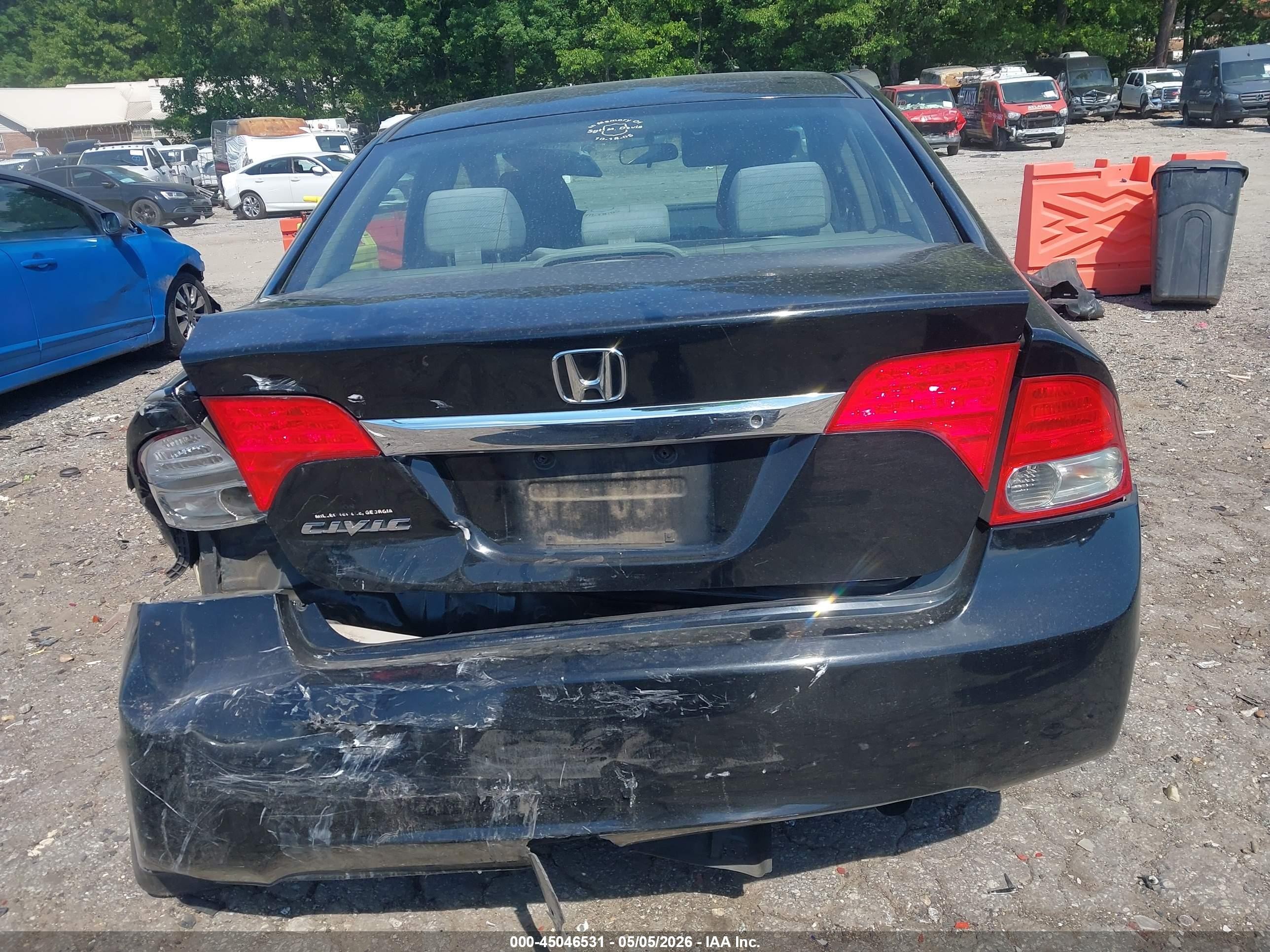 2009 Honda Civic Lx Black vin: 2HGFA16569H310163