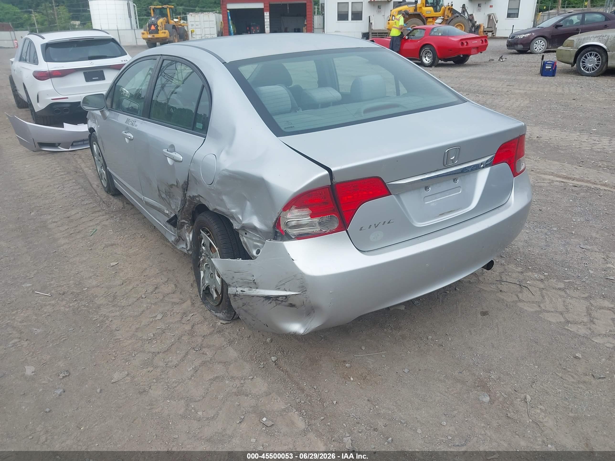2009 Honda Civic Lx Silver vin: 2HGFA16569H316335