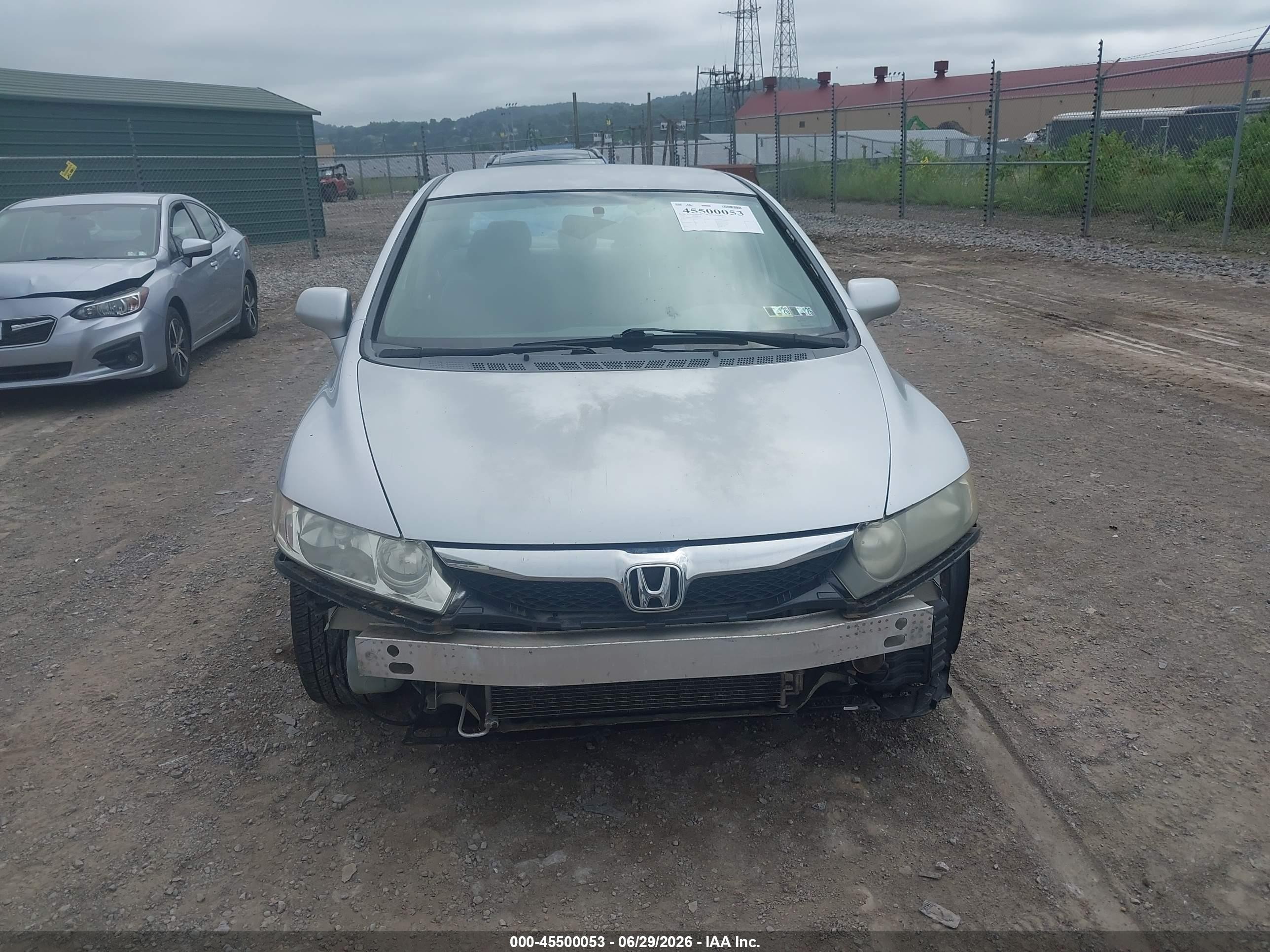 2009 Honda Civic Lx Silver vin: 2HGFA16569H316335