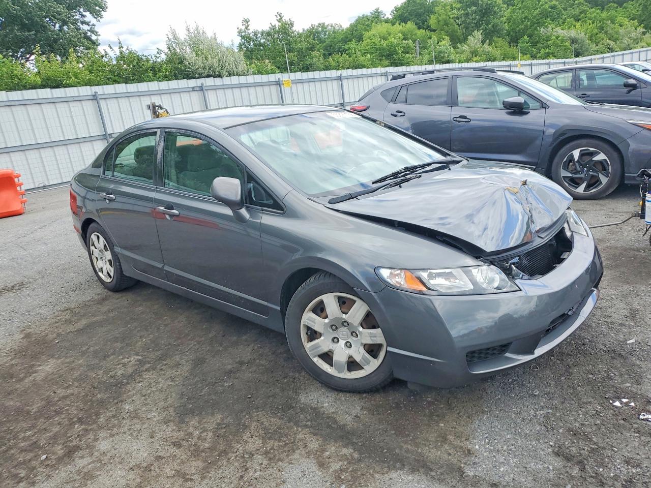 2009 Honda Civic Lx Gray vin: 2HGFA16569H331515