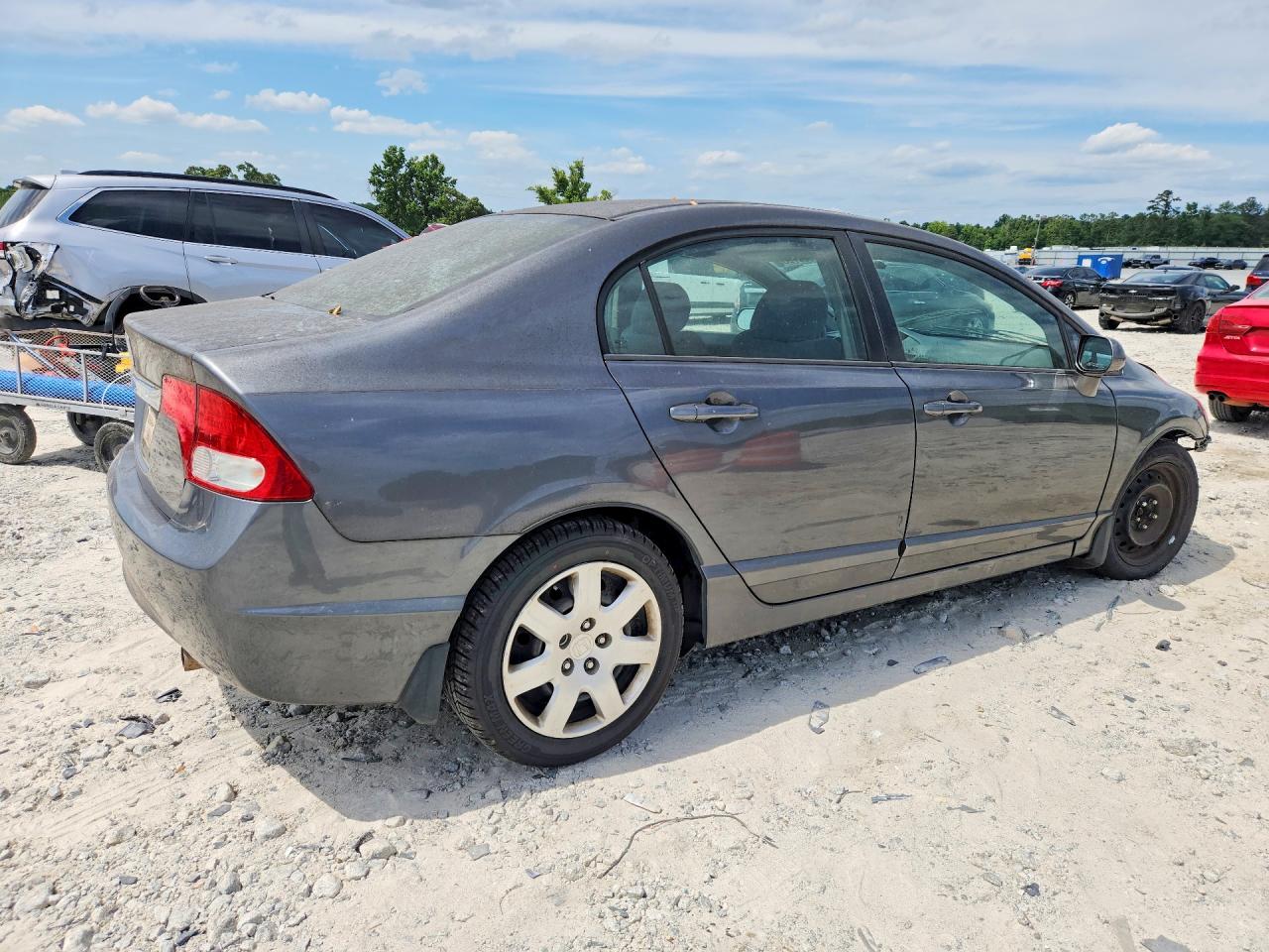2009 Honda Civic Lx Gray vin: 2HGFA16569H344586