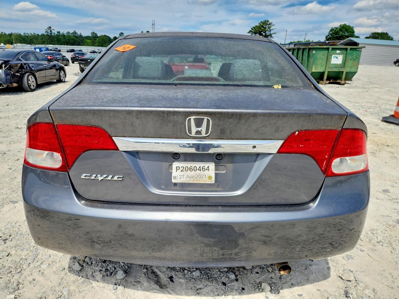 2009 Honda Civic Lx Gray vin: 2HGFA16569H344586