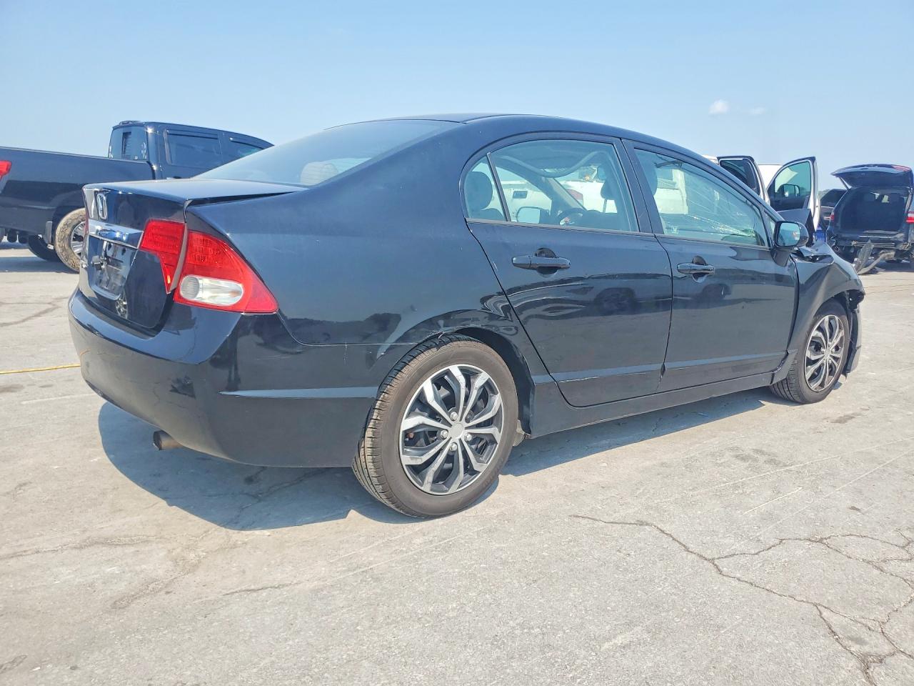 2009 Honda Civic Lx Black vin: 2HGFA16569H347195