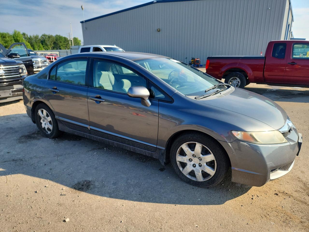 2009 Honda Civic Lx Gray vin: 2HGFA16569H352770