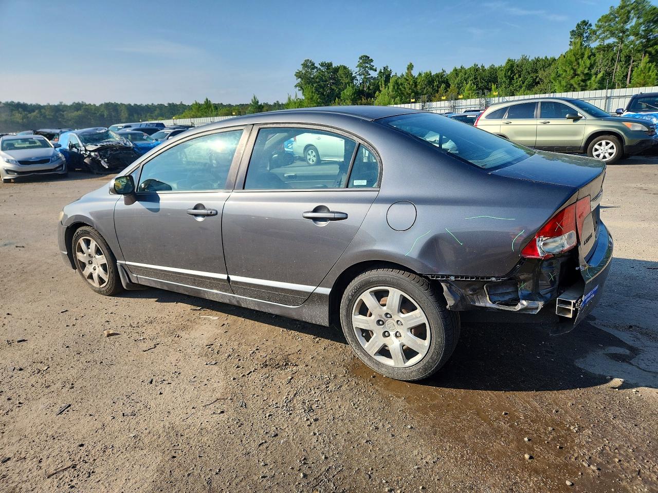 2009 Honda Civic Lx Gray vin: 2HGFA16569H352770