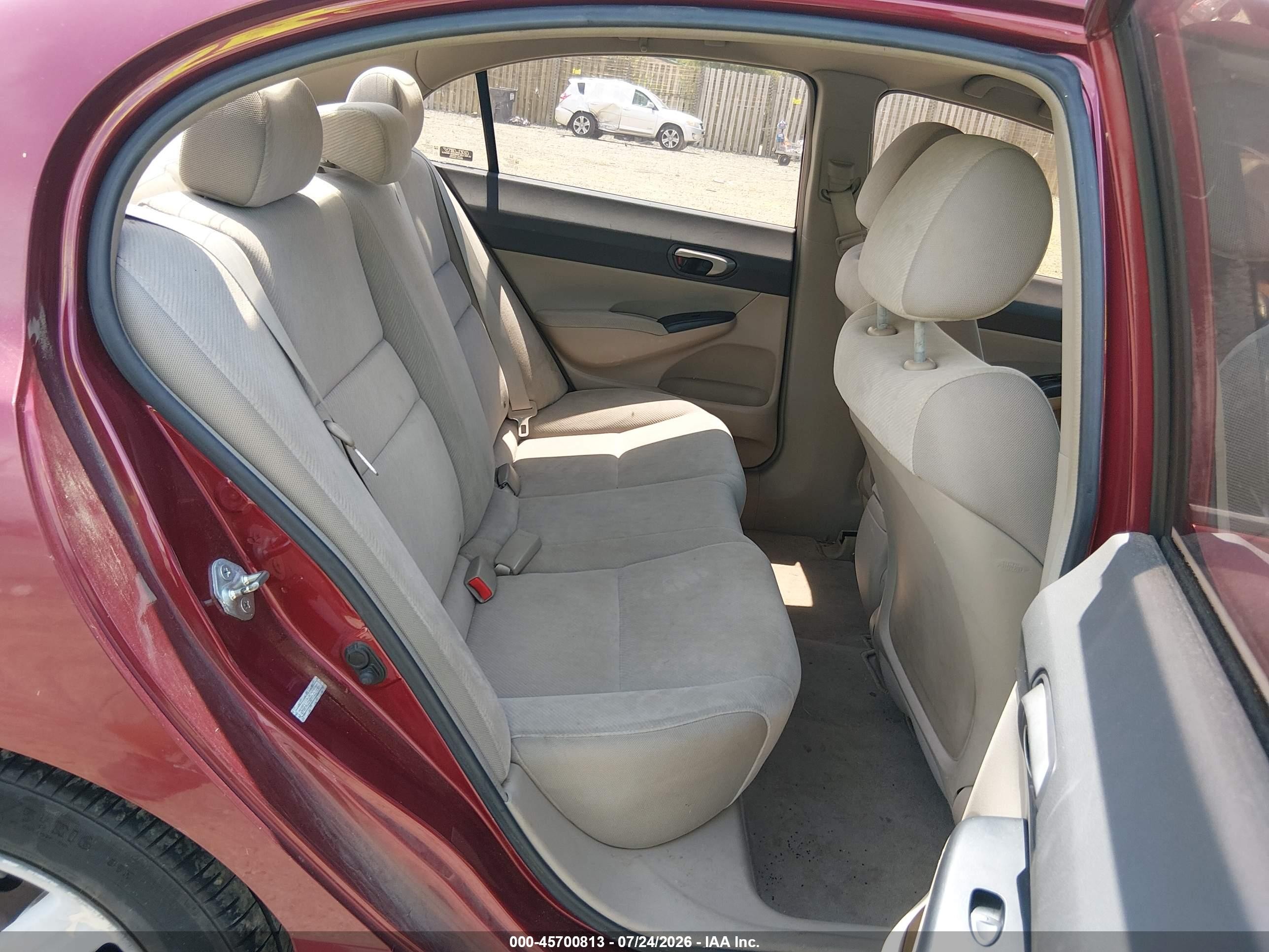 2009 Honda Civic Lx Бордовый vin: 2HGFA16569H357998