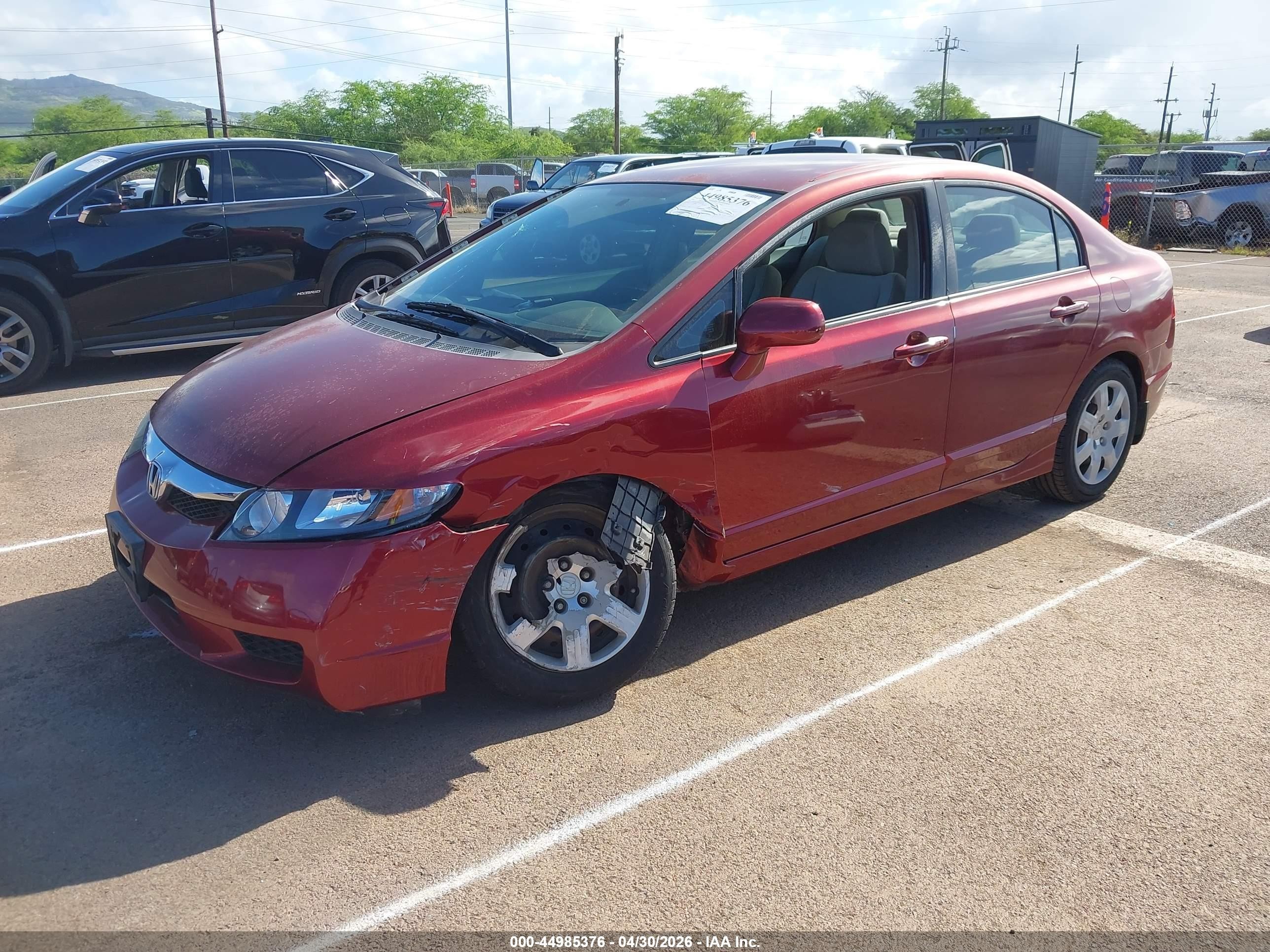 2009 Honda Civic Lx Красный vin: 2HGFA16569H358049