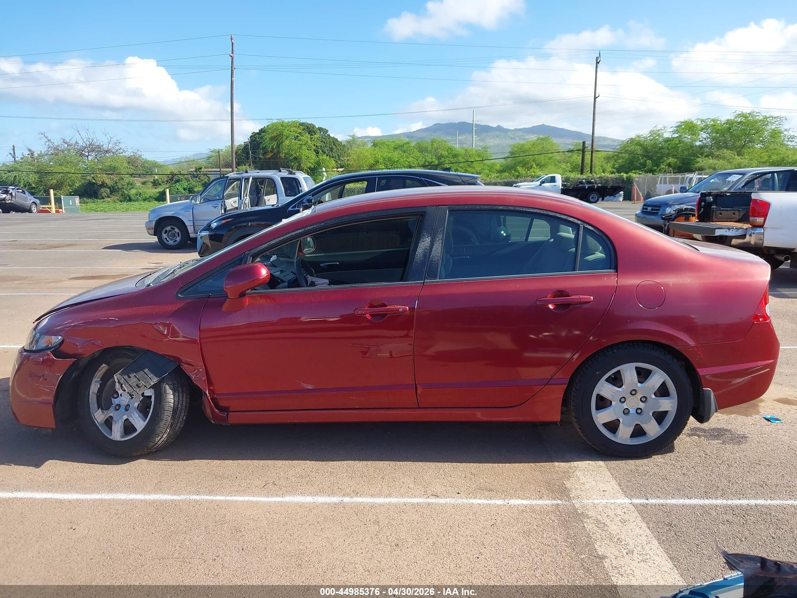 2009 Honda Civic Lx Красный vin: 2HGFA16569H358049