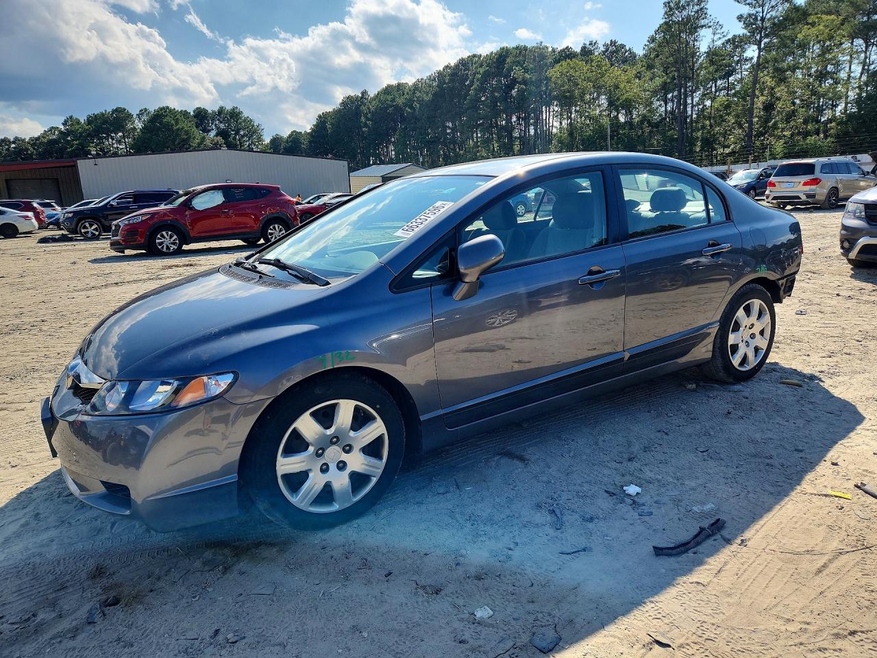 2009 Honda Civic Lx Gray vin: 2HGFA16569H362313