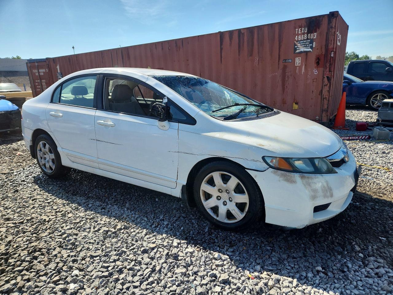 2009 Honda Civic Lx Белый vin: 2HGFA16569H368340