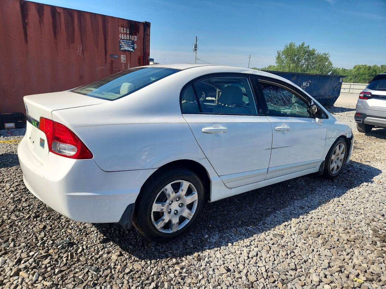 2009 Honda Civic Lx Белый vin: 2HGFA16569H368340
