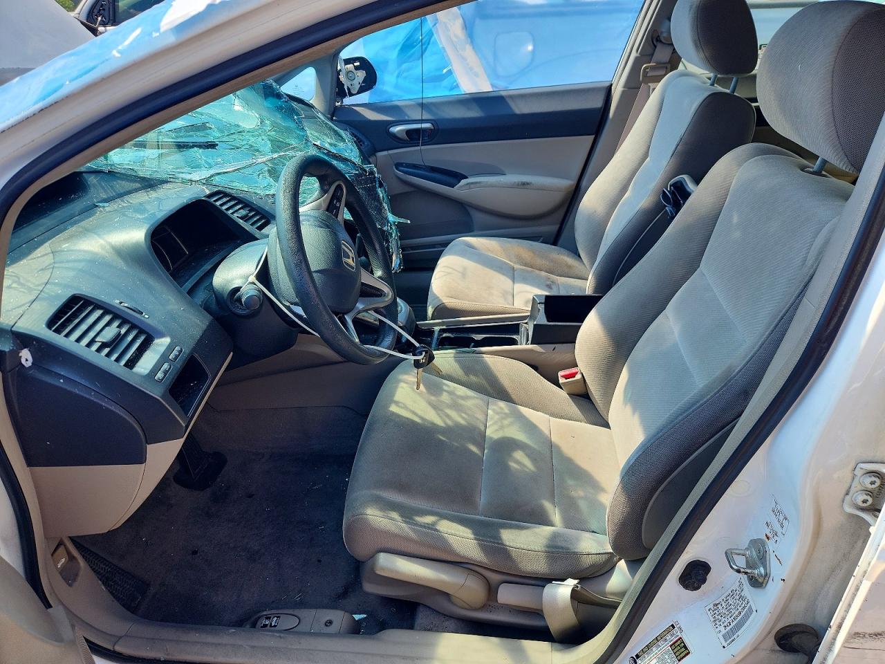 2009 Honda Civic Lx Белый vin: 2HGFA16569H368340