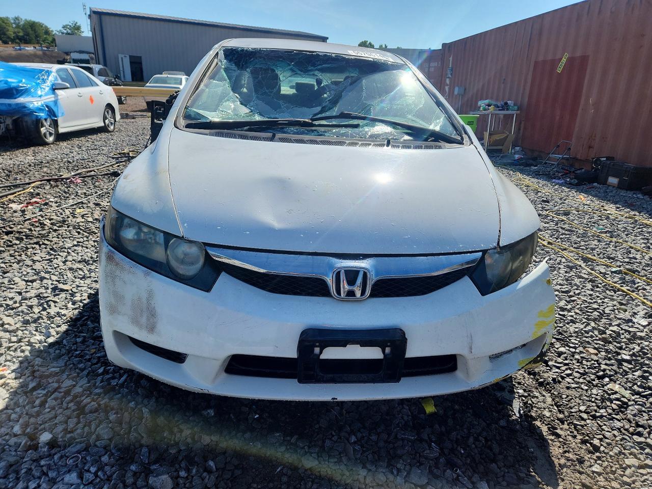 2009 Honda Civic Lx Белый vin: 2HGFA16569H368340