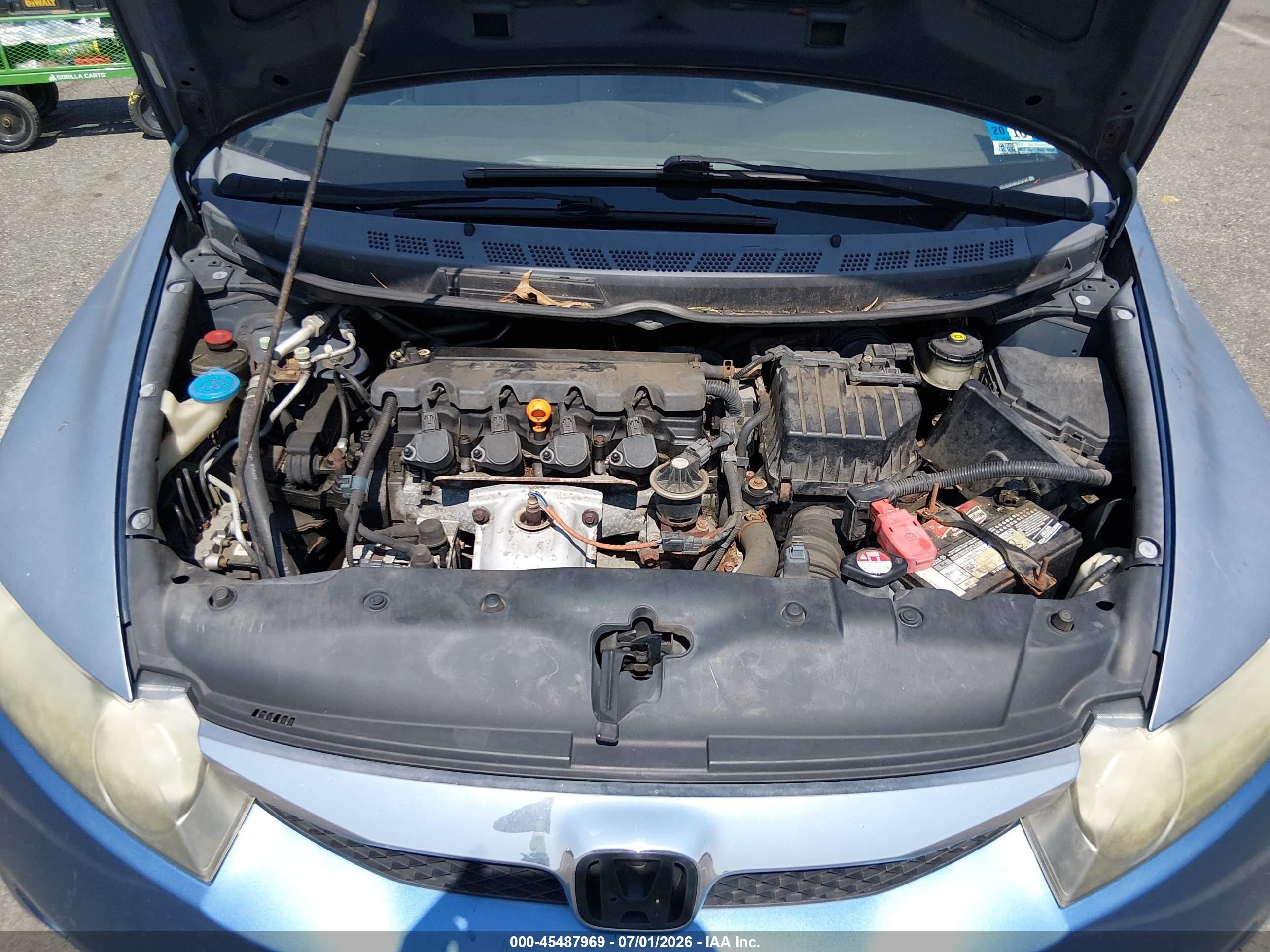 2009 Honda Civic Lx Blue vin: 2HGFA16569H502019