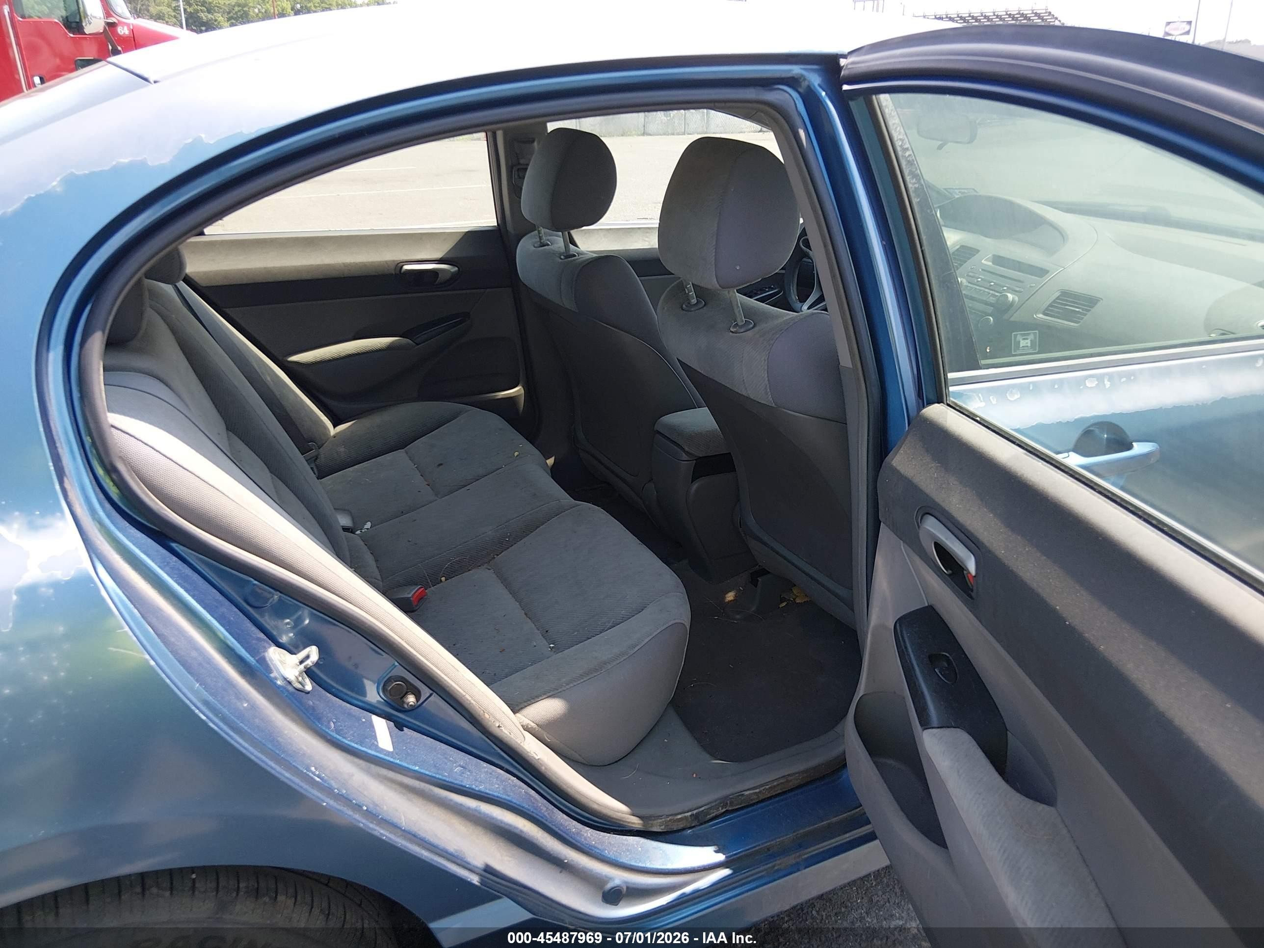 2009 Honda Civic Lx Blue vin: 2HGFA16569H502019