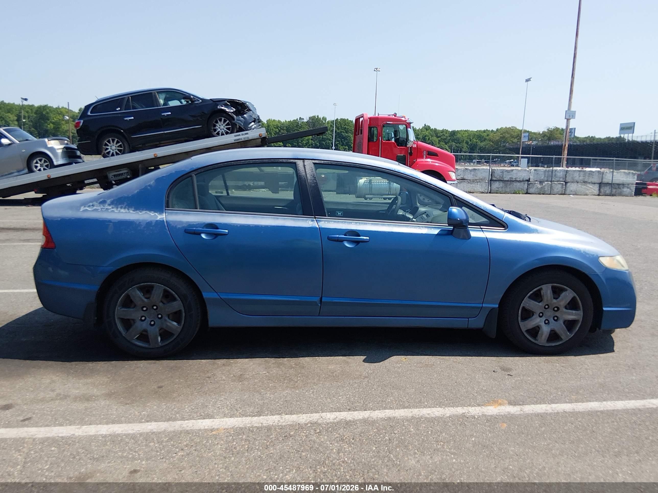 2009 Honda Civic Lx Blue vin: 2HGFA16569H502019