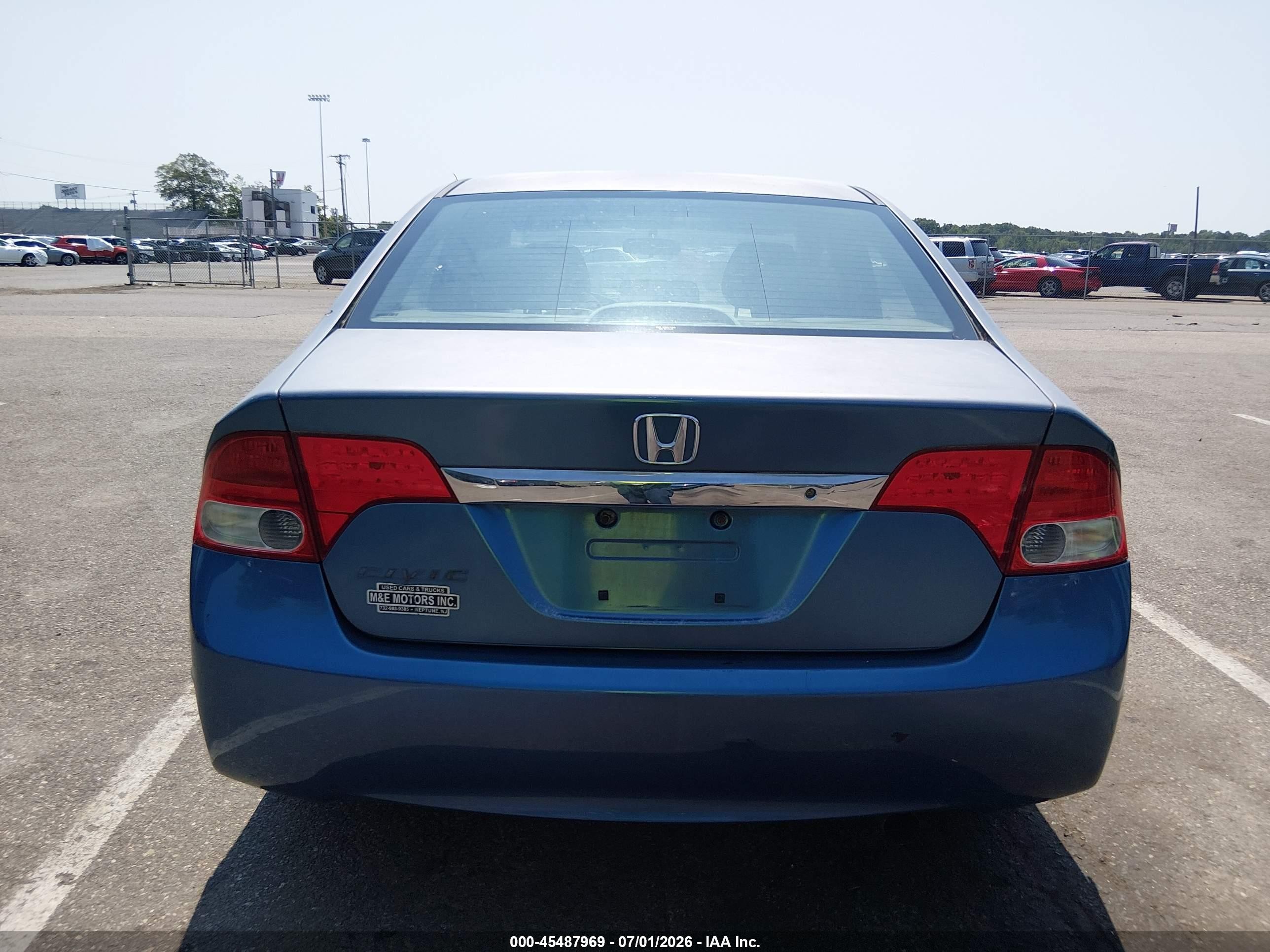2009 Honda Civic Lx Blue vin: 2HGFA16569H502019