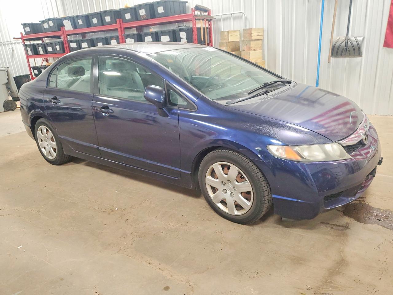 2009 Honda Civic Lx Blue vin: 2HGFA16569H506314