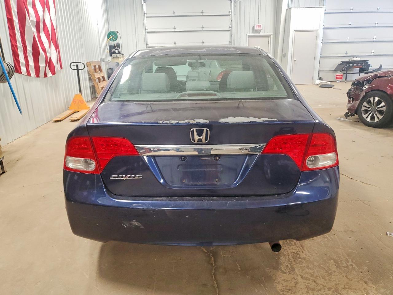 2009 Honda Civic Lx Blue vin: 2HGFA16569H506314