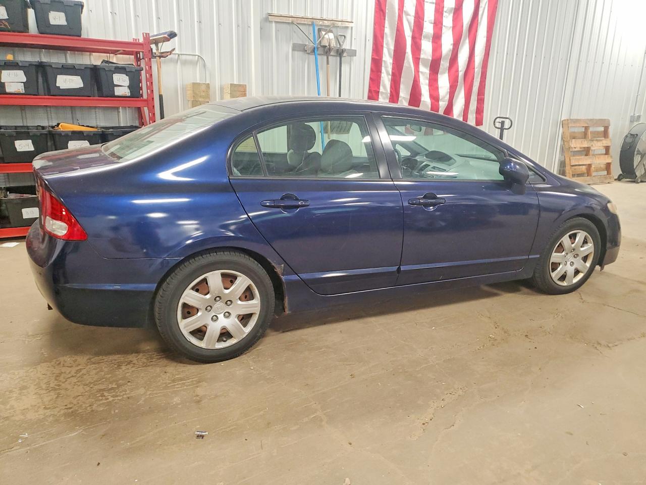 2009 Honda Civic Lx Blue vin: 2HGFA16569H506314