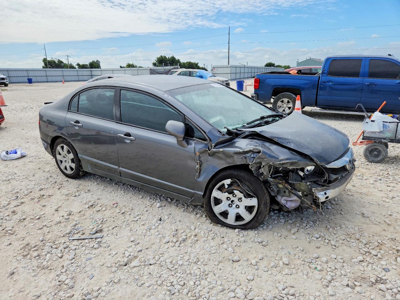 2009 Honda Civic Lx Gray vin: 2HGFA16569H526725