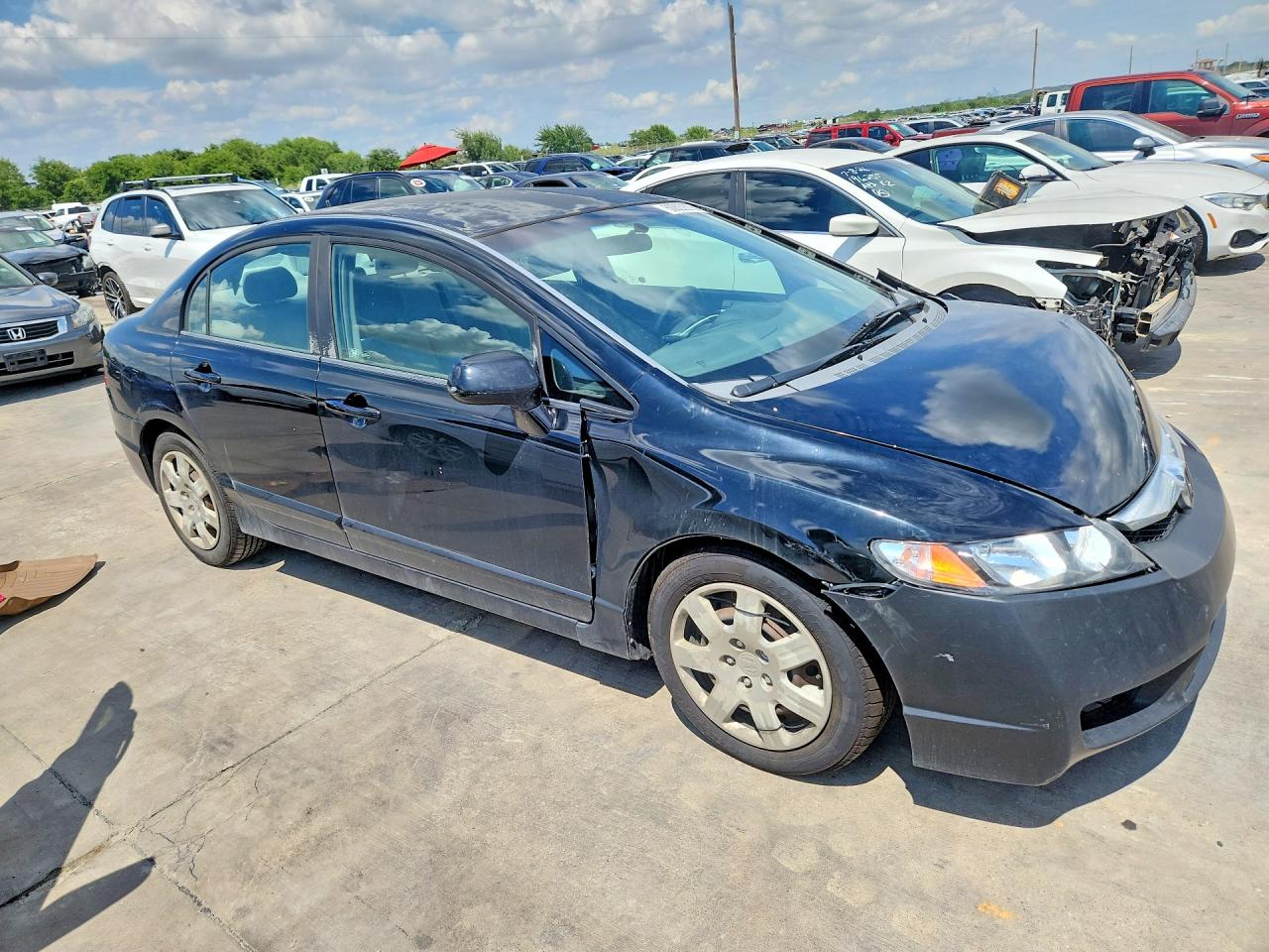 2009 Honda Civic Lx Black vin: 2HGFA16569H530029