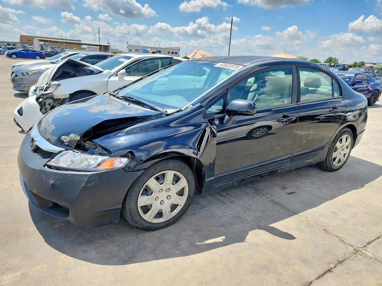 2009 Honda Civic Lx Black vin: 2HGFA16569H530029