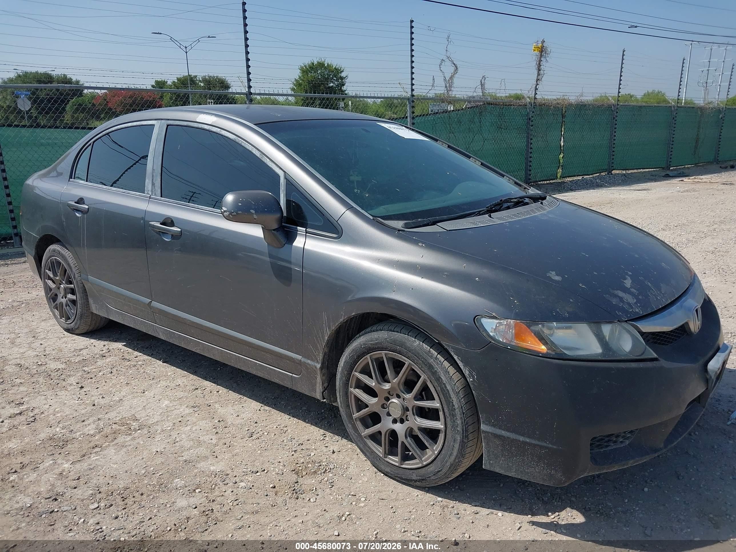 2009 Honda Civic Lx Gray vin: 2HGFA16569H531312