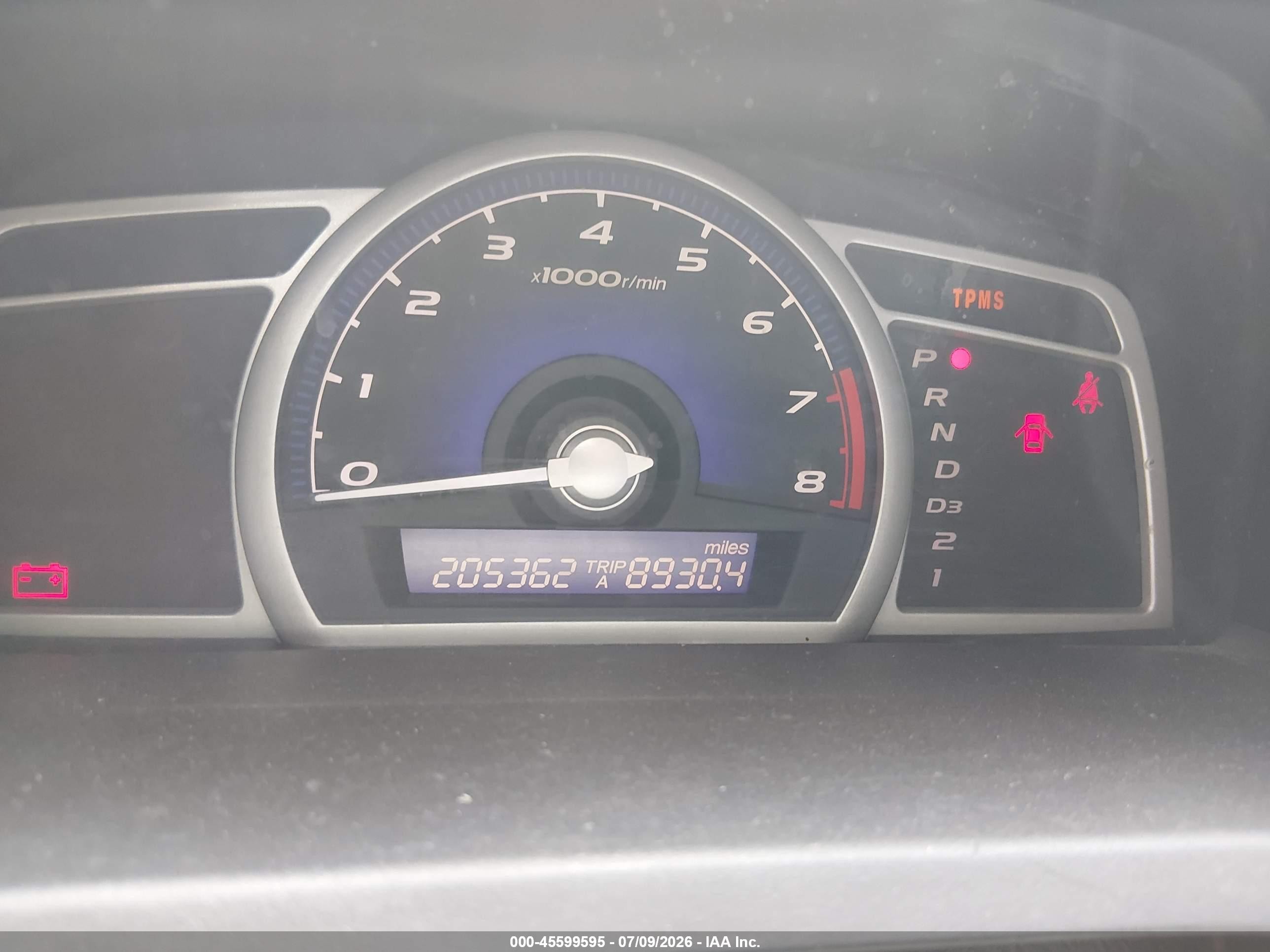 2009 Honda Civic Lx Blue vin: 2HGFA16569H538616
