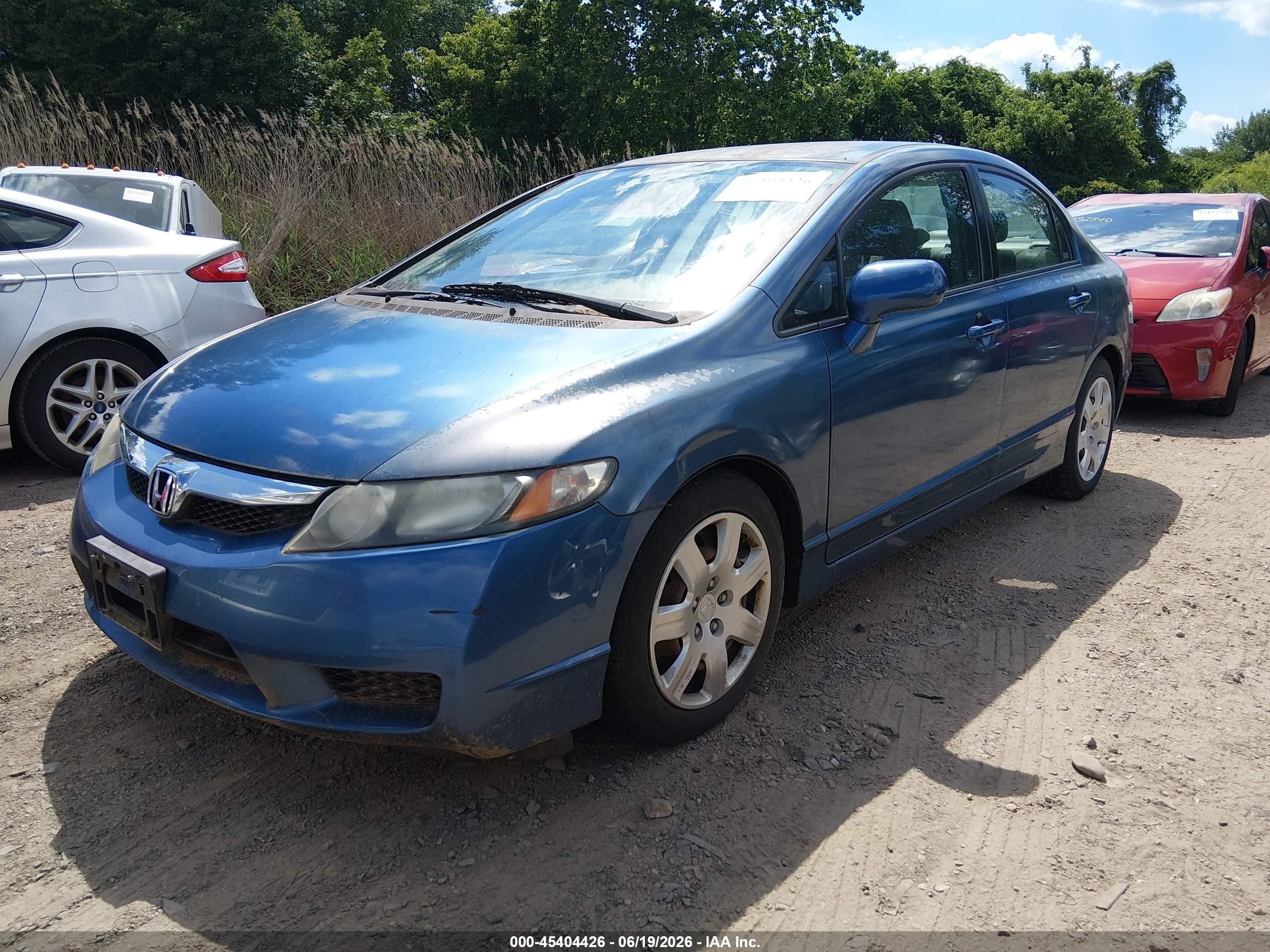 2009 Honda Civic Lx Синий vin: 2HGFA16569H539281