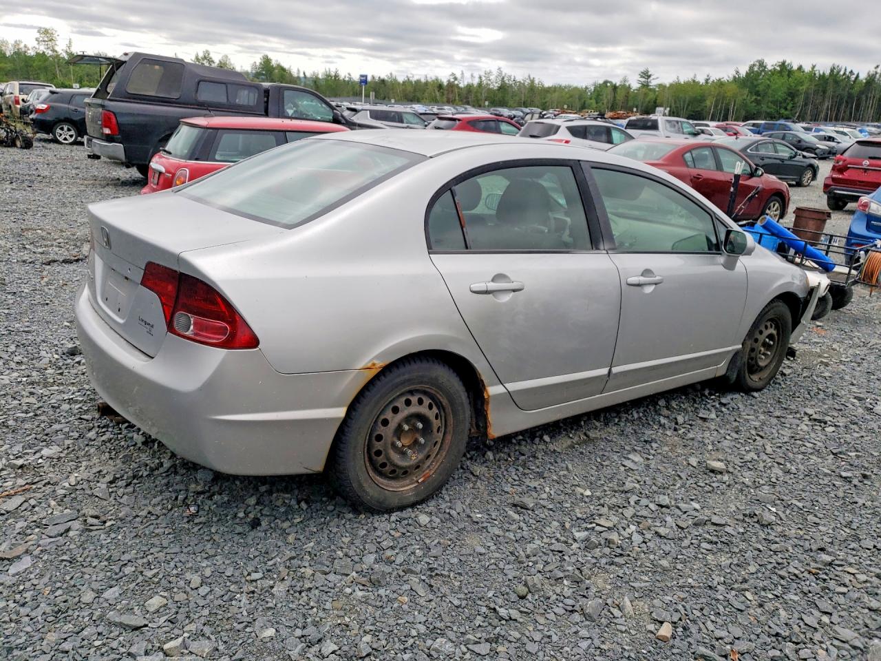 2006 Honda Civic Lx Silver vin: 2HGFA16576H029775