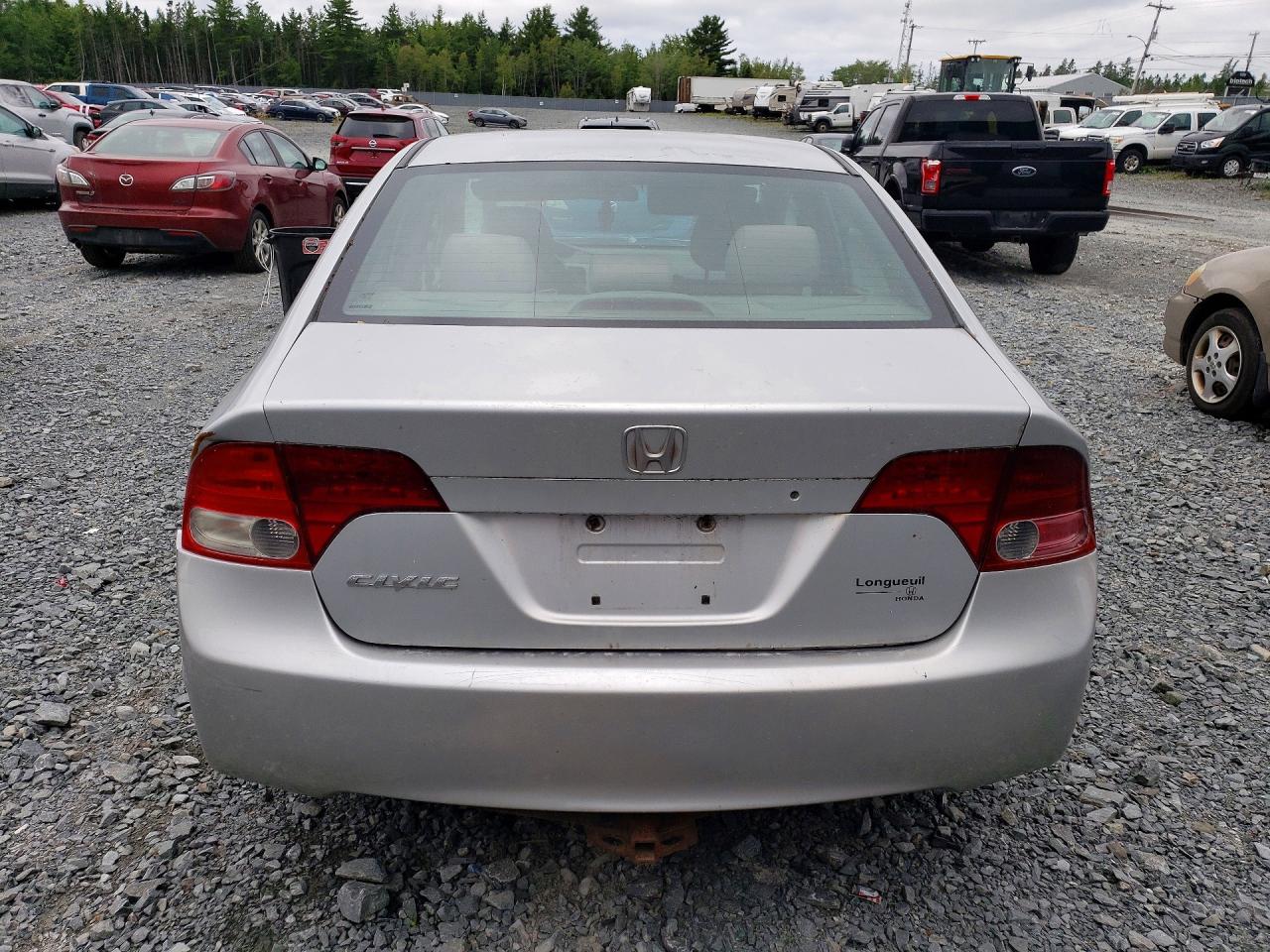 2006 Honda Civic Lx Silver vin: 2HGFA16576H029775