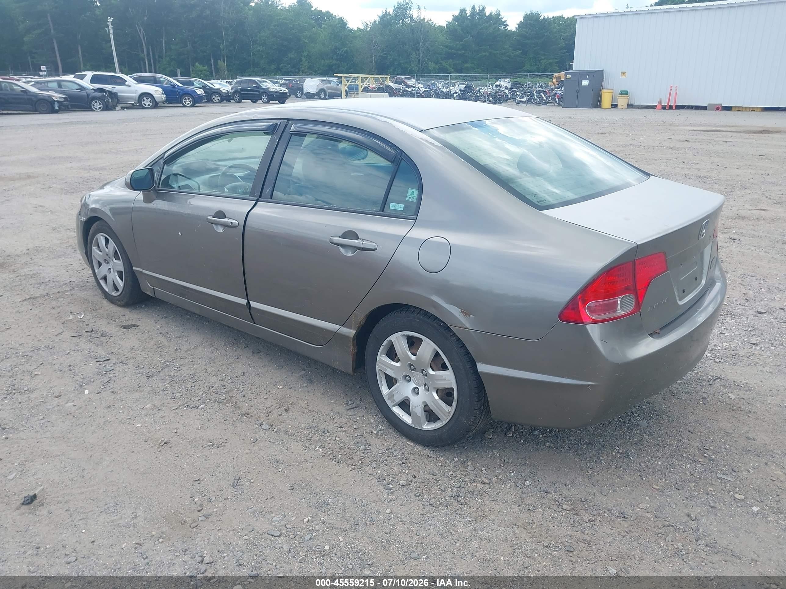 2006 Honda Civic Lx Gray vin: 2HGFA16576H500727
