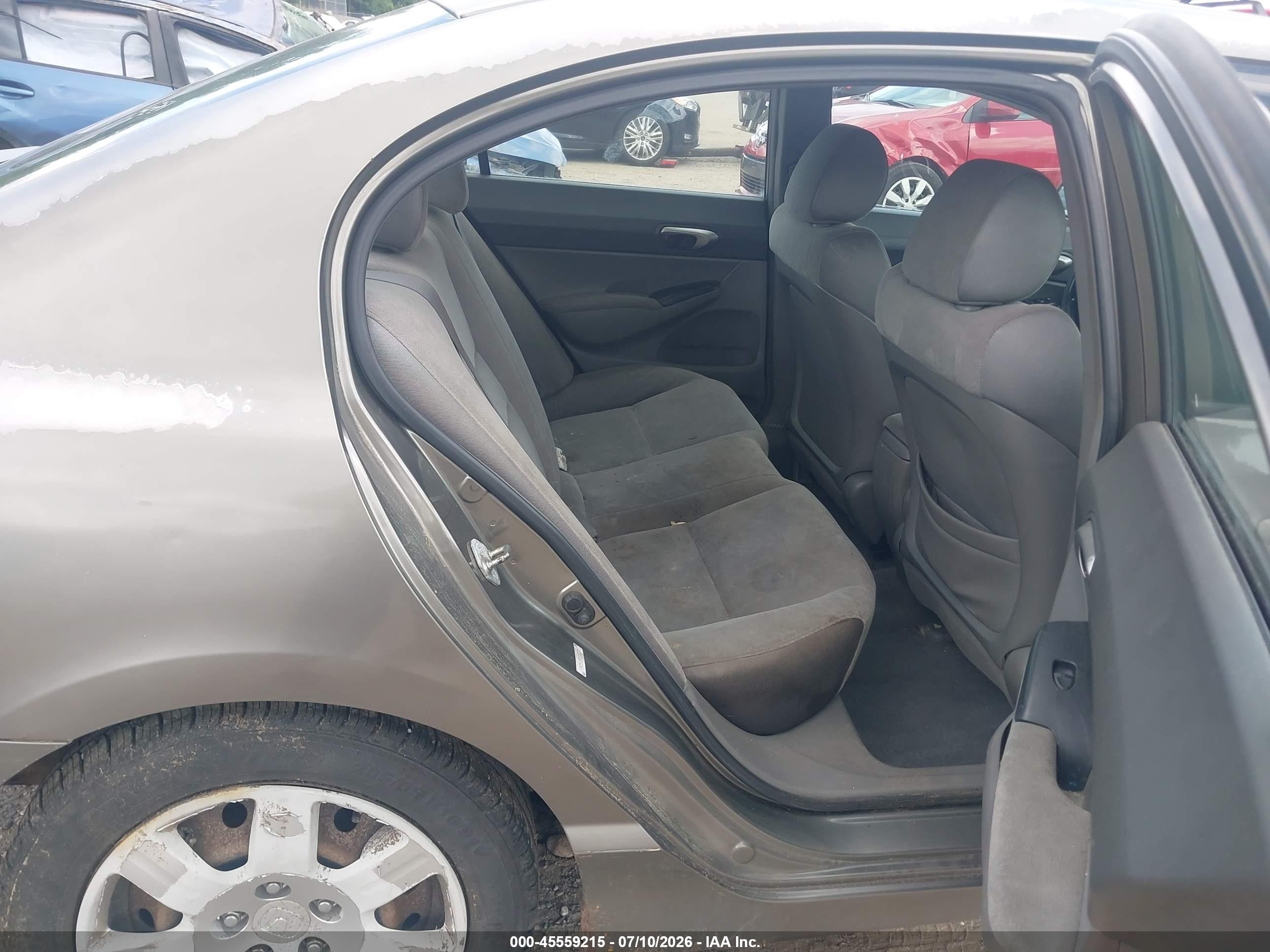 2006 Honda Civic Lx Gray vin: 2HGFA16576H500727